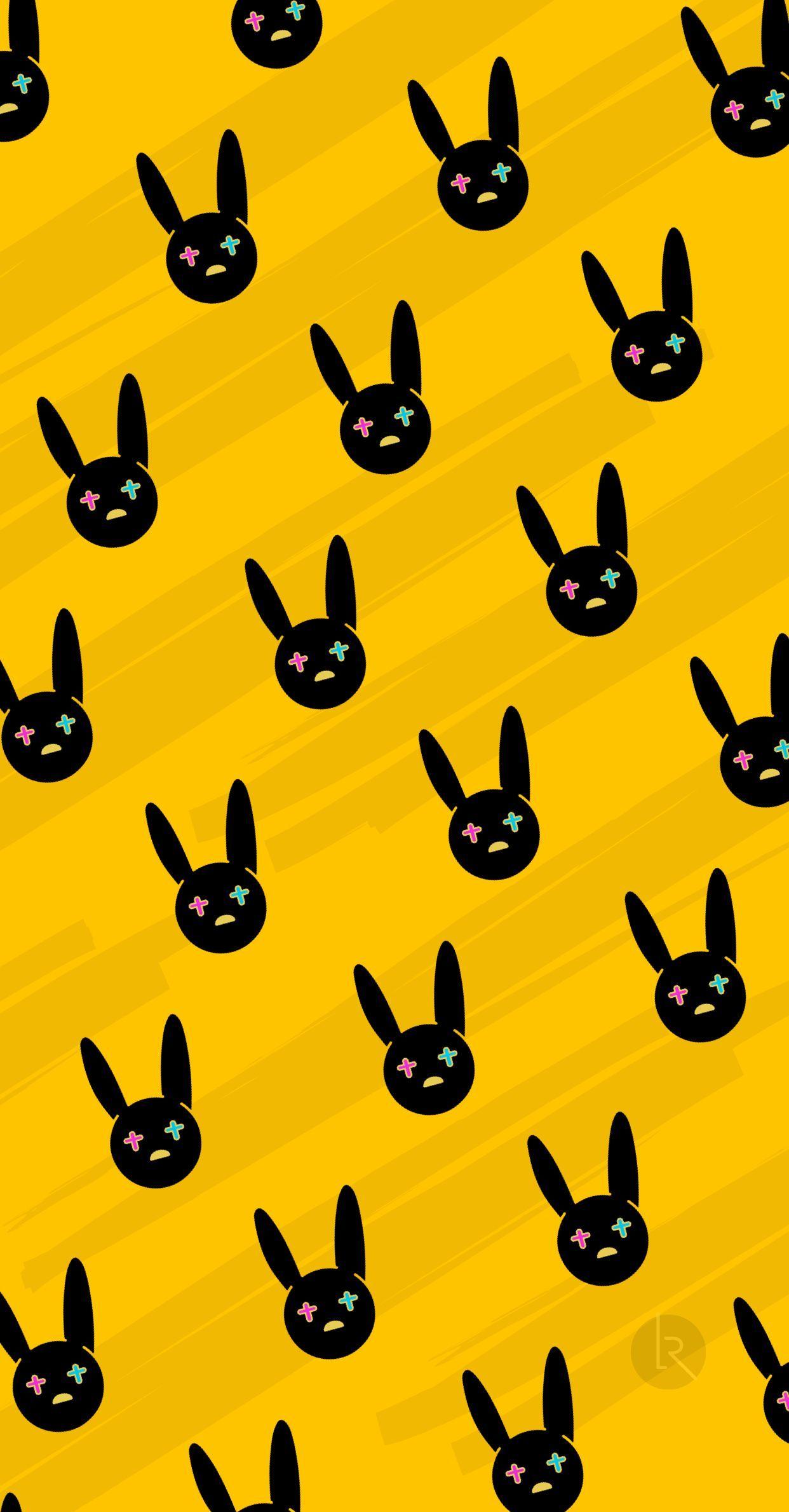 1242x2379 Bad Bunny Logo Wallpaper