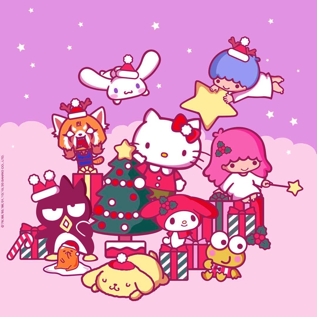 1080x1080 Sanrio Christmas Wallpaper