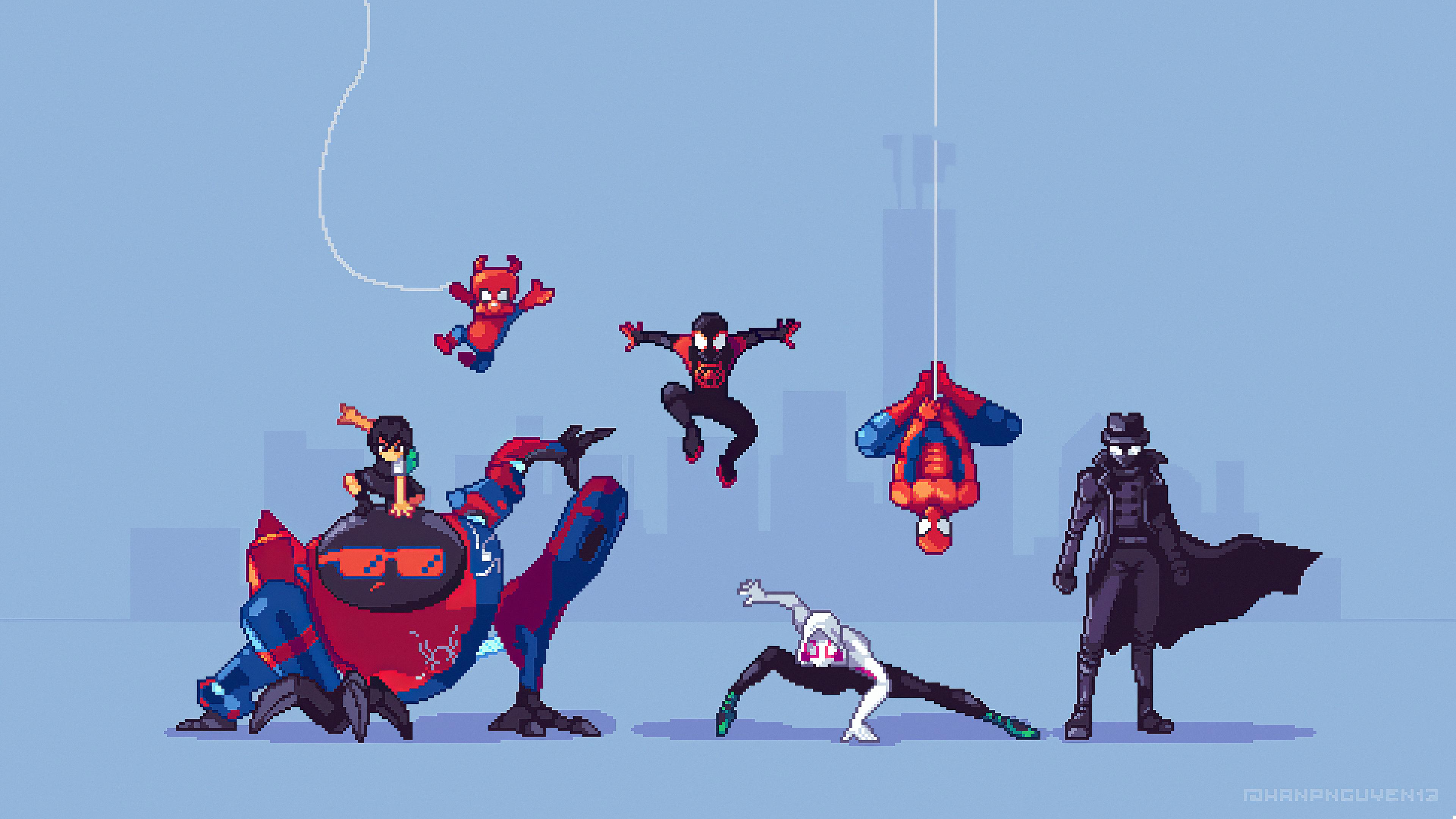 3840x2160 Marvel Comics Miles Morales Peni Parker