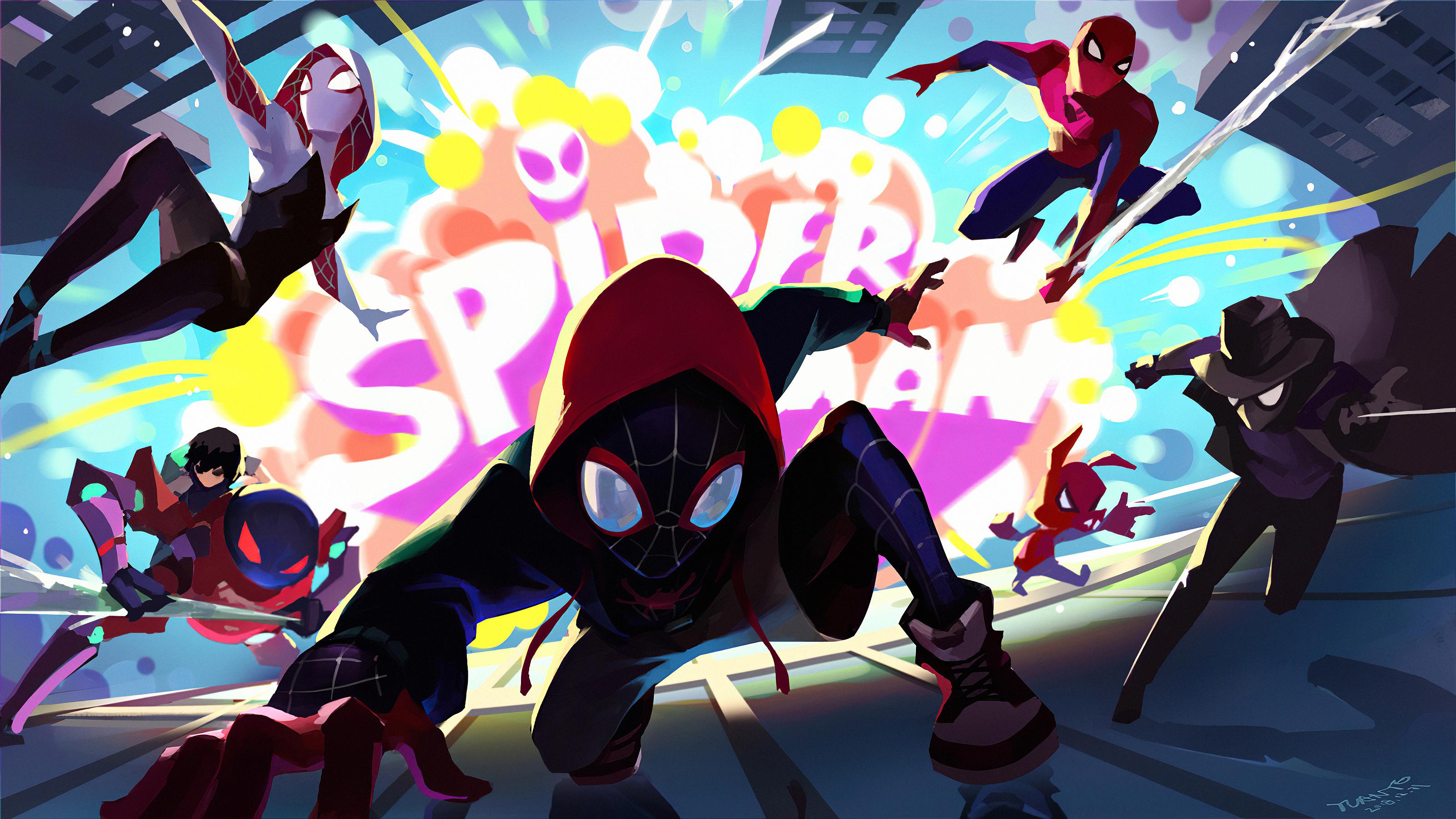 3200x1800 Gwen Stacy Miles Morales Peni Parker