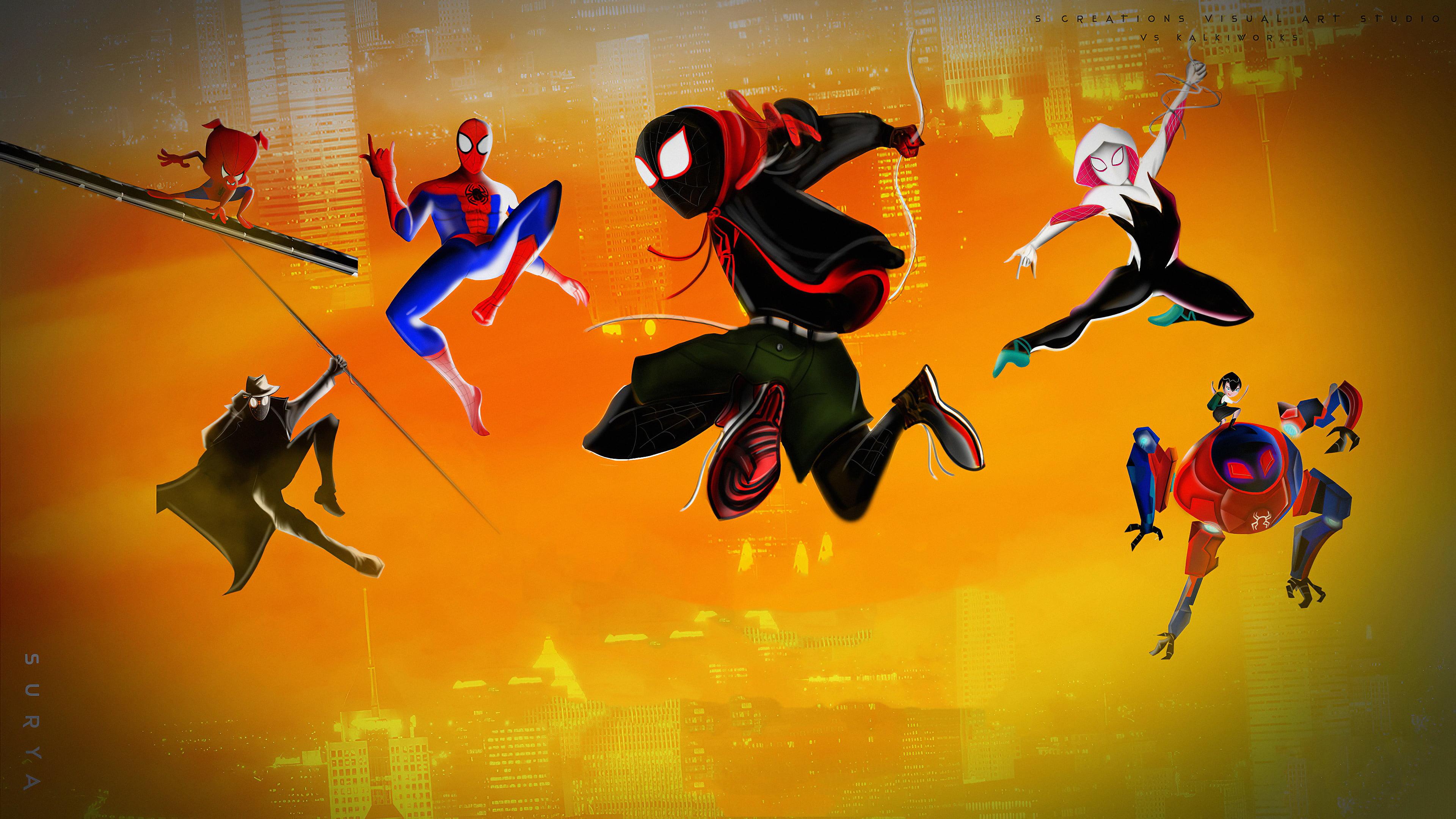 3840x2160 Peni Parker, Gwen Stacy, Spider Ham