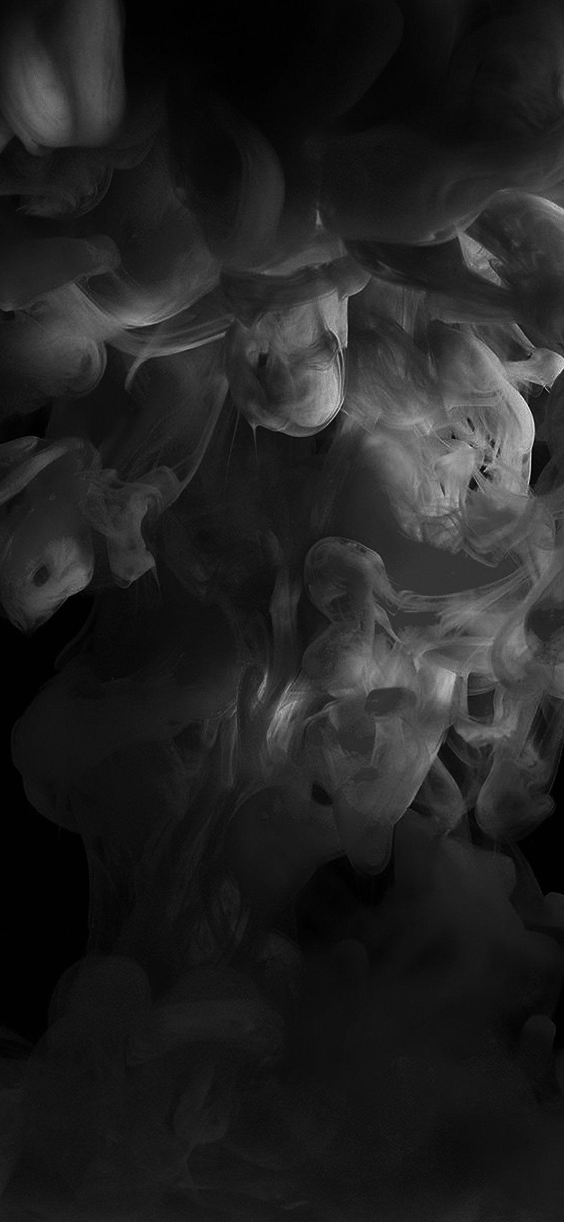 1125x2436 Gray Smoke Wallpaper