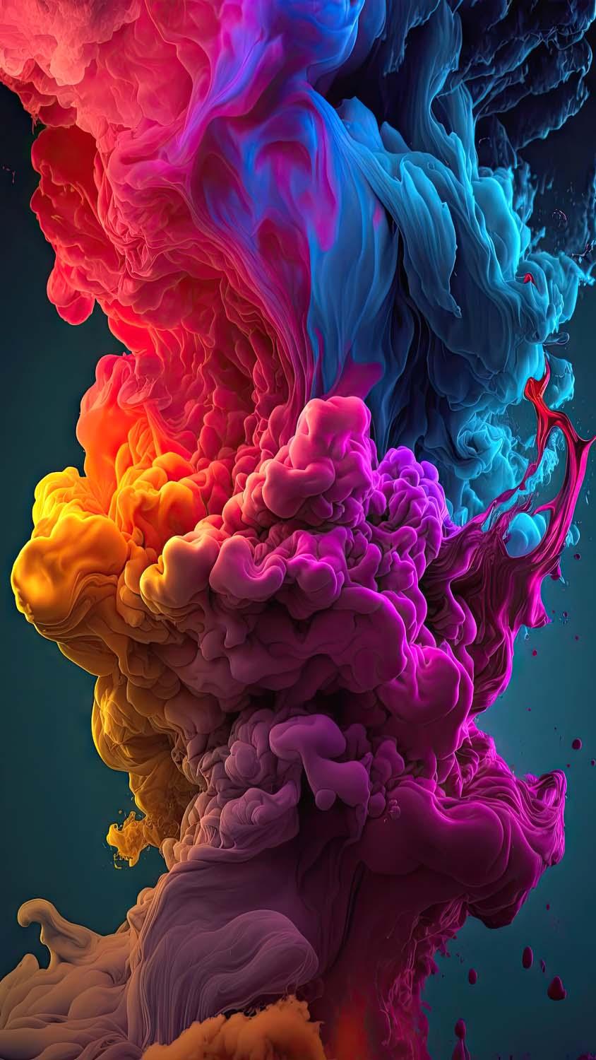 844x1500 Water Smoke IPhone Wallpaper HD