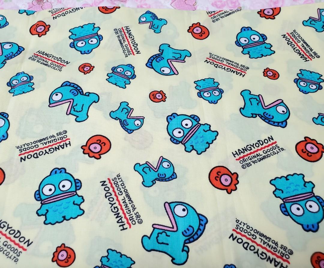 1080x892 海怪水怪日本布料sanrio hangyodon 薄棉布