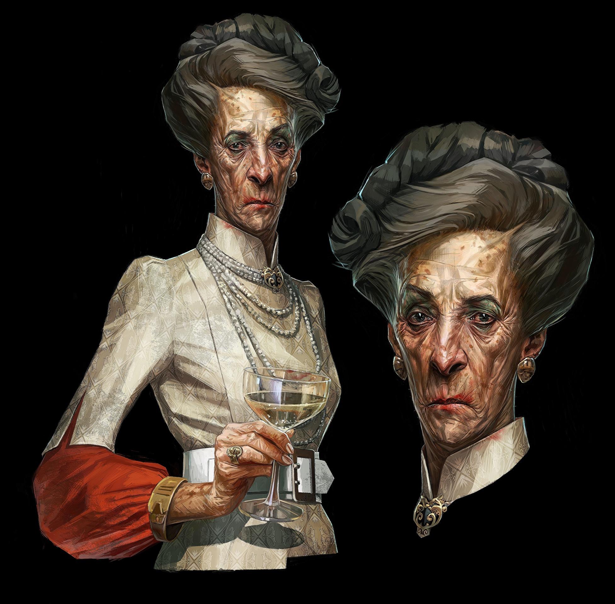1953x1920 Picture Dishonored Old woman 2 Games