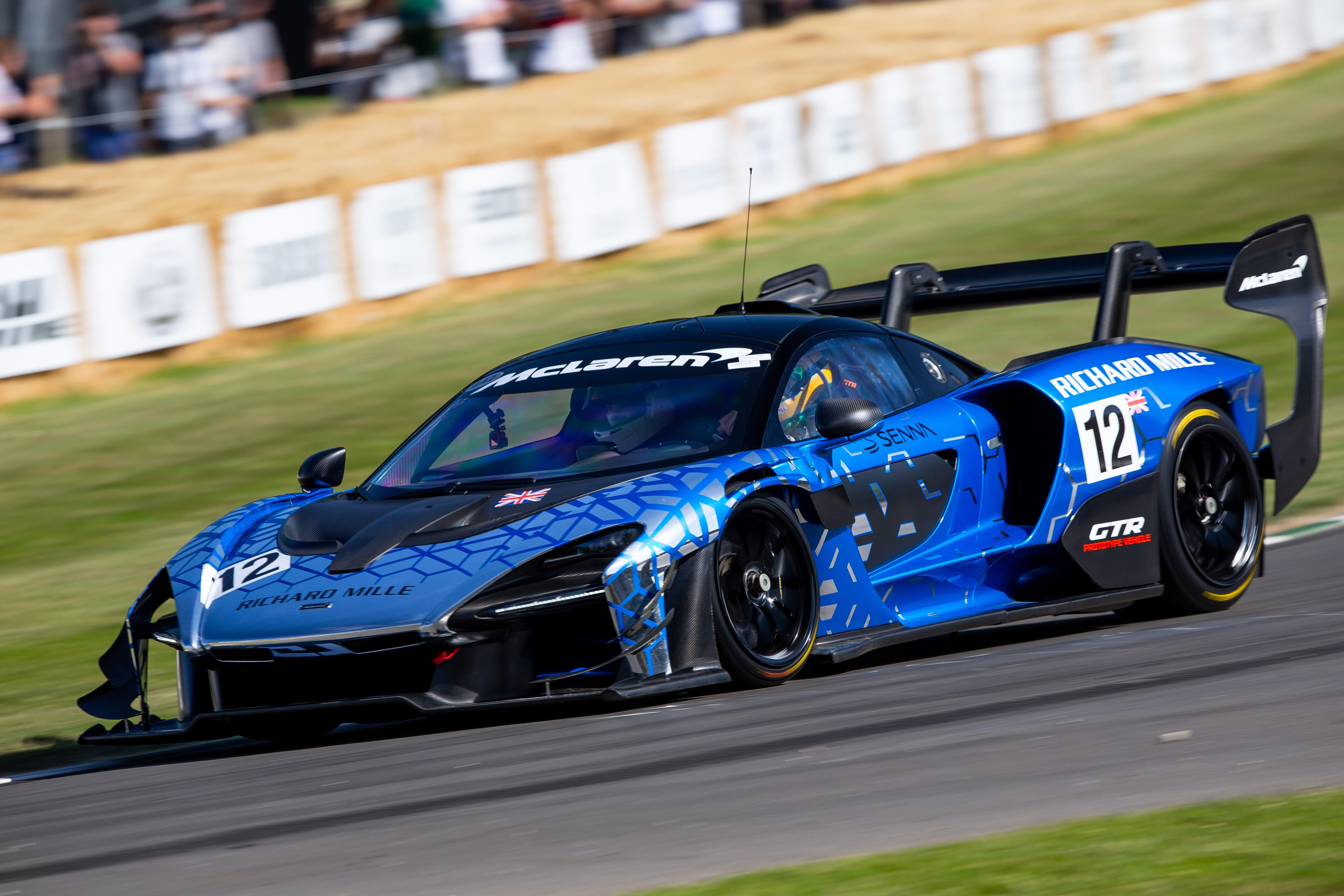 5184x3456 Blue McLaren Senna GTR in GoodWood