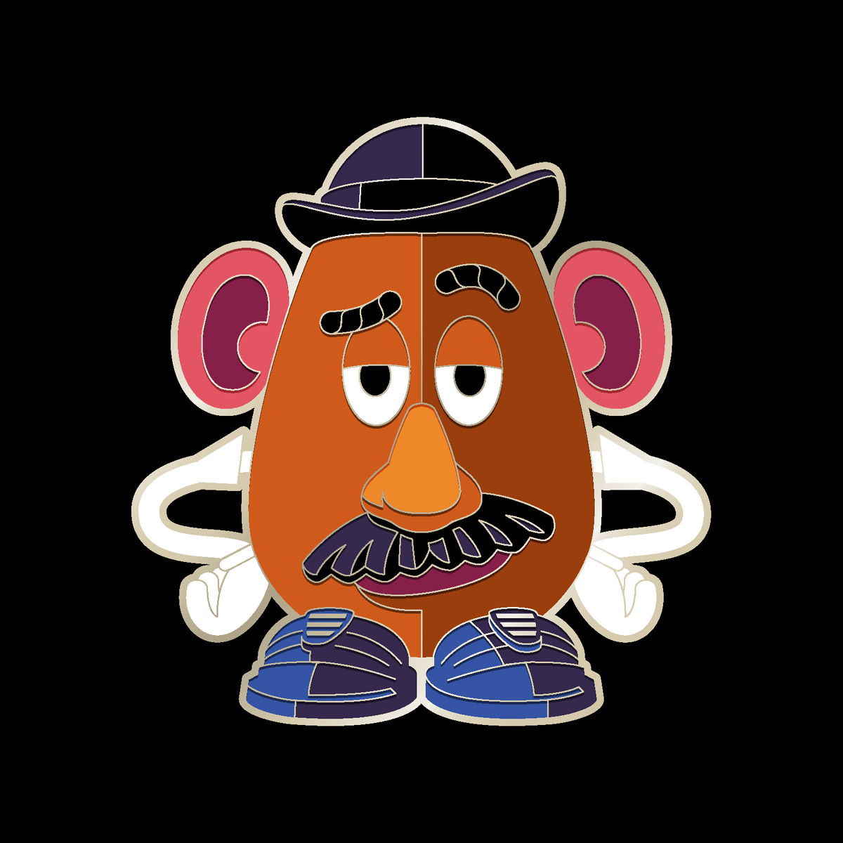1200x1200 MR. POTATO HEAD enamel pin