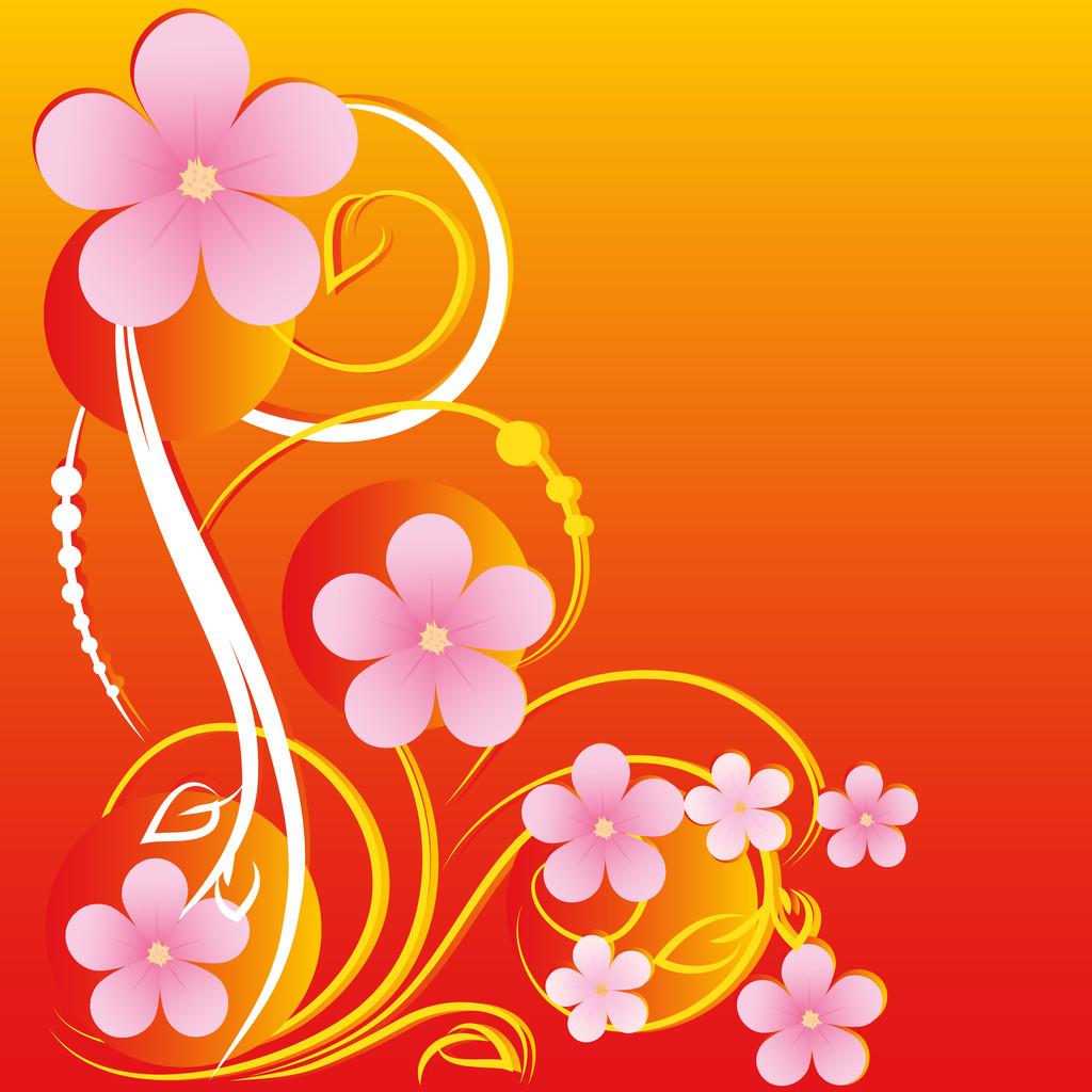 1024x1024 Vector Floral Background Design Free