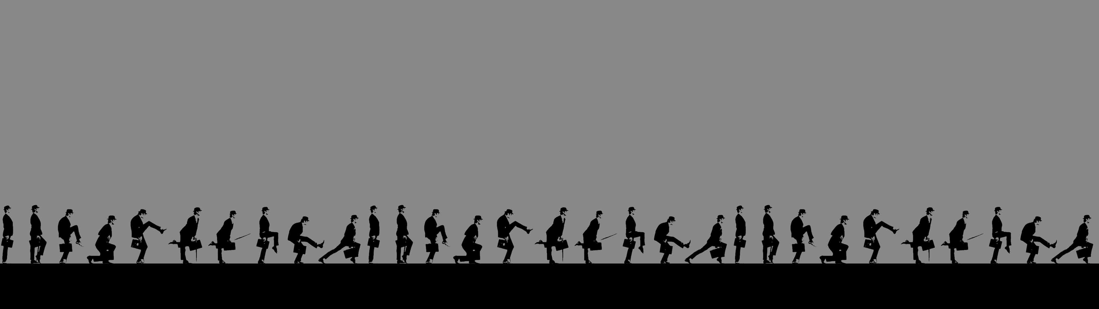3840x1080 Silly Walks Dual Monitor Wallpaper