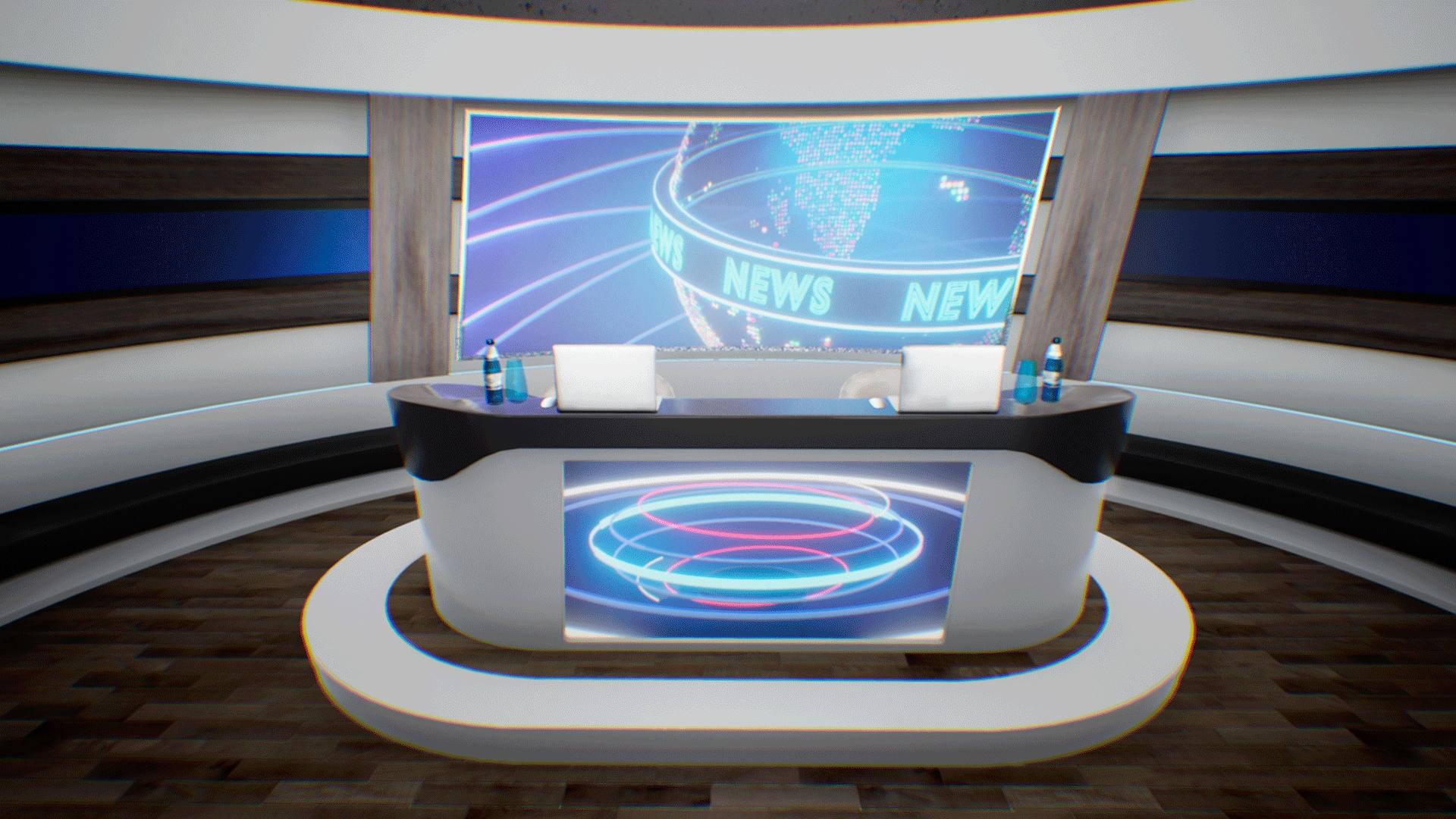 1920x1080 News TV studio