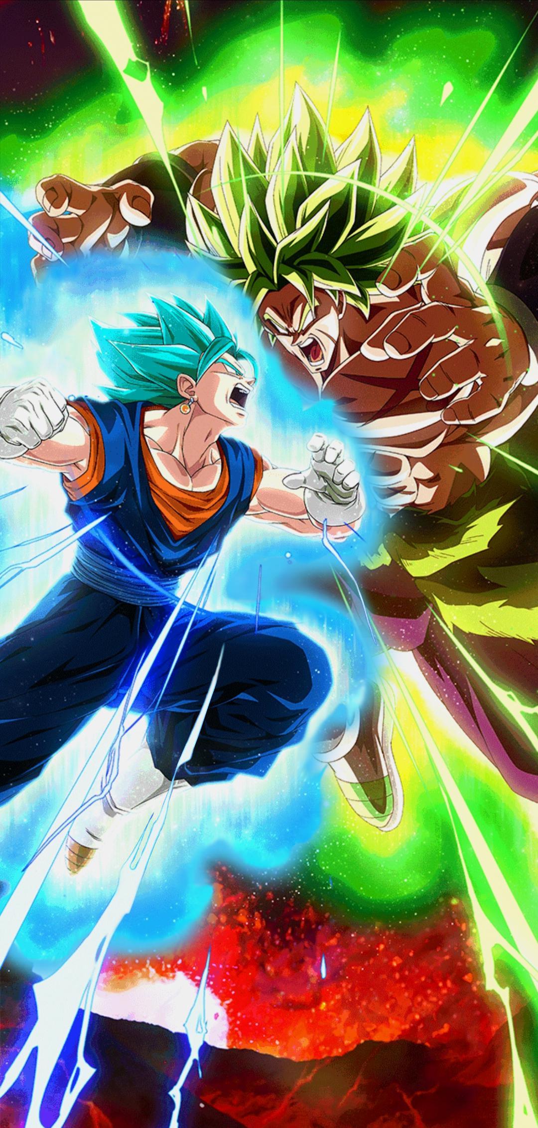 1080x2263 Vegito Versus Broly Wallpaper edit