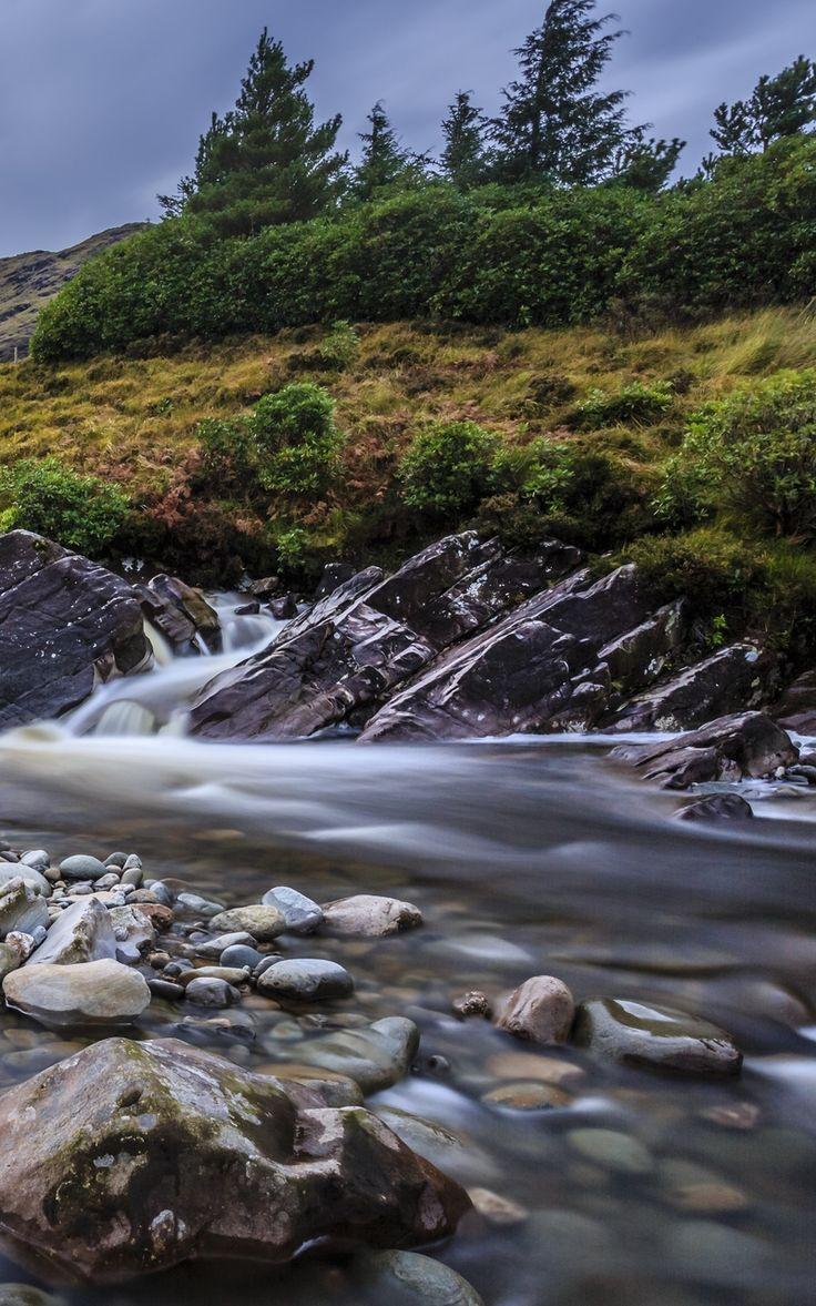 736x1177 Wallpaper river flow water rocks mountains