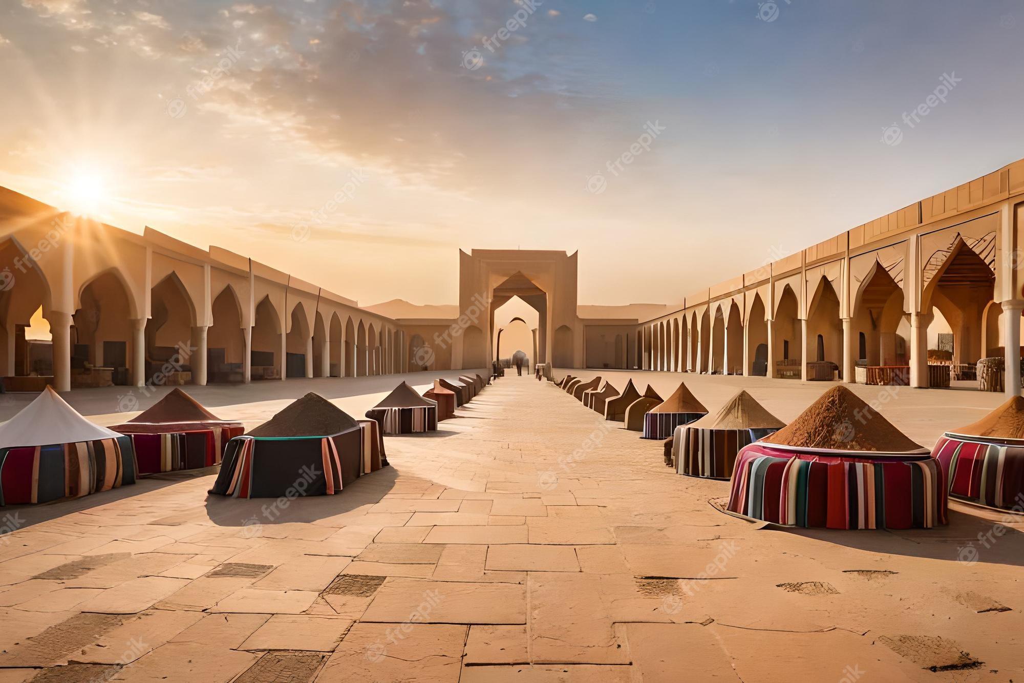 2000x1333 kashan mosque in iran with a few chairs