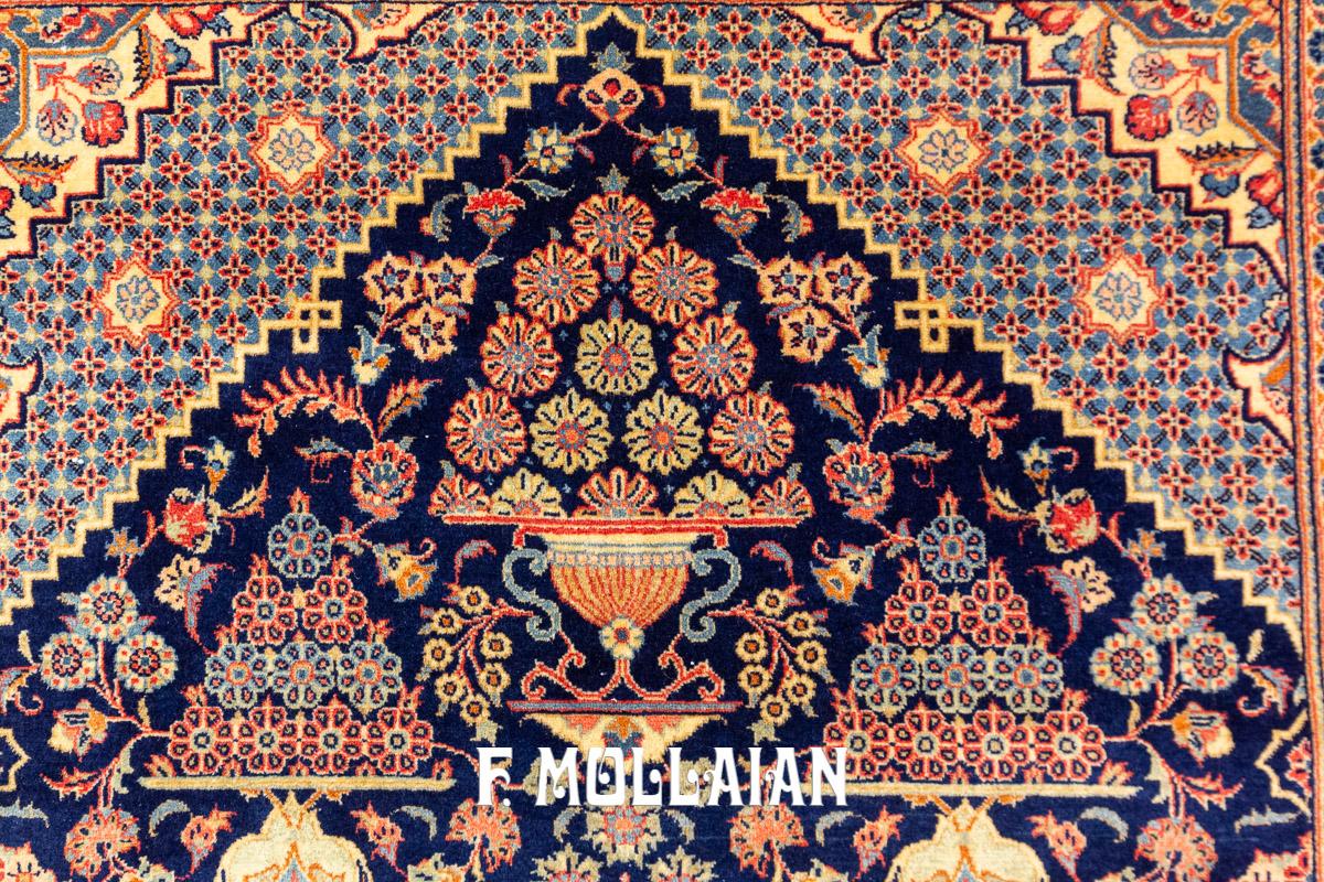 1200x800 Hand Knotted Antique Kashan Dabir