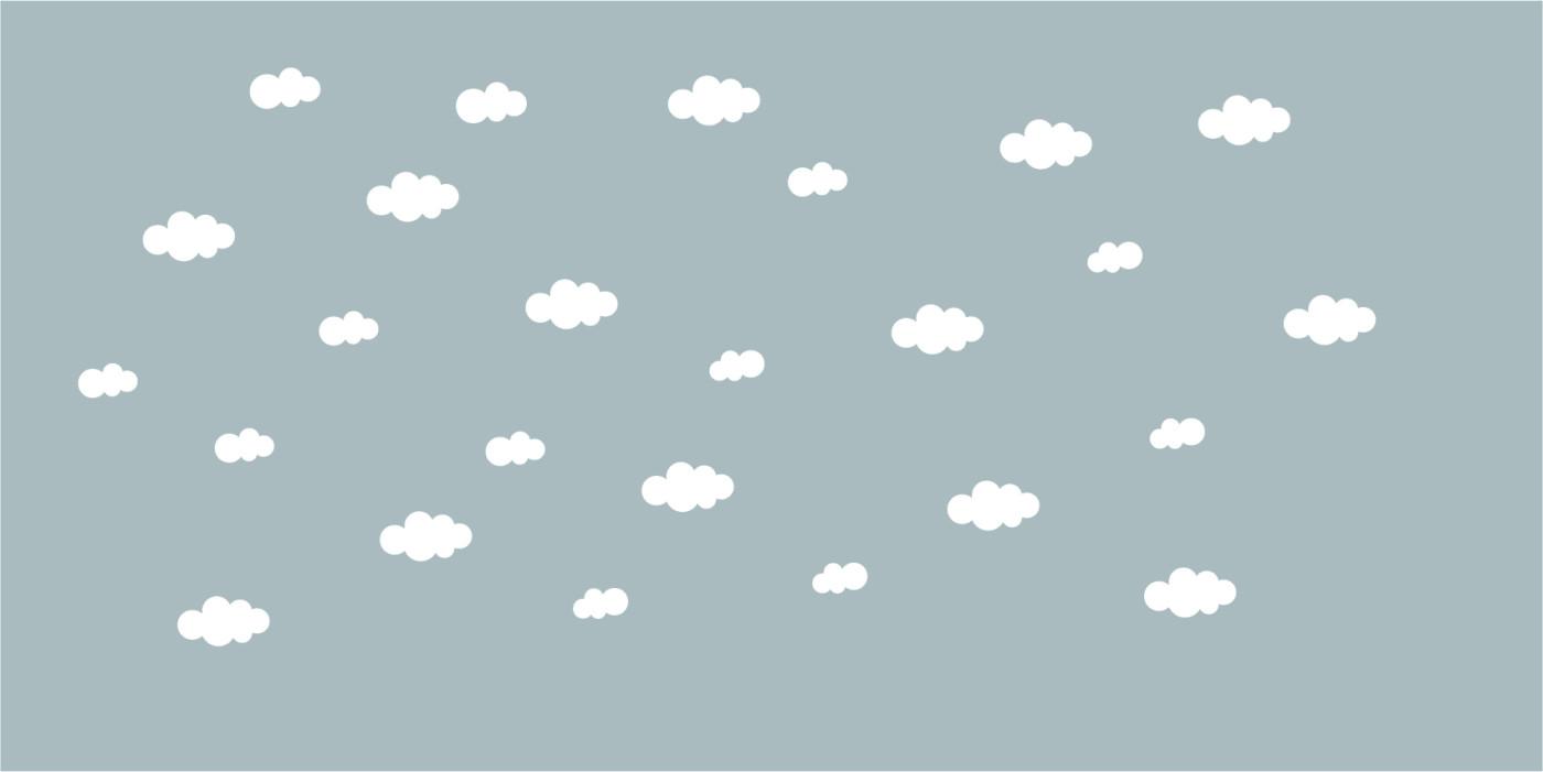1400x701 soft blue baby boy room wall mural