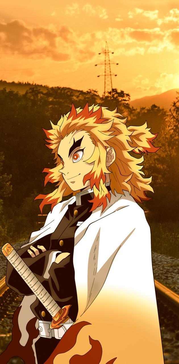 630x1280 Rengoku wallpaper