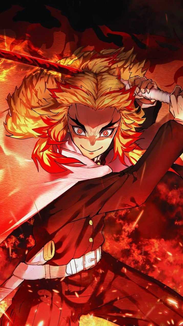715x1271 Rengoku iPhone Wallpaper