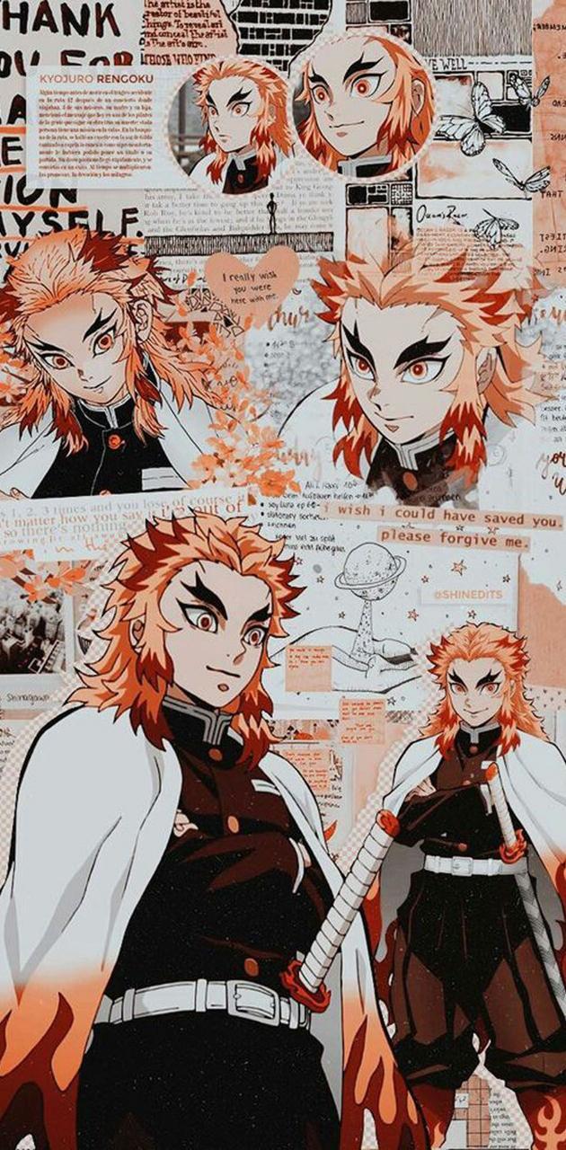 630x1280 Rengoku wallpaper