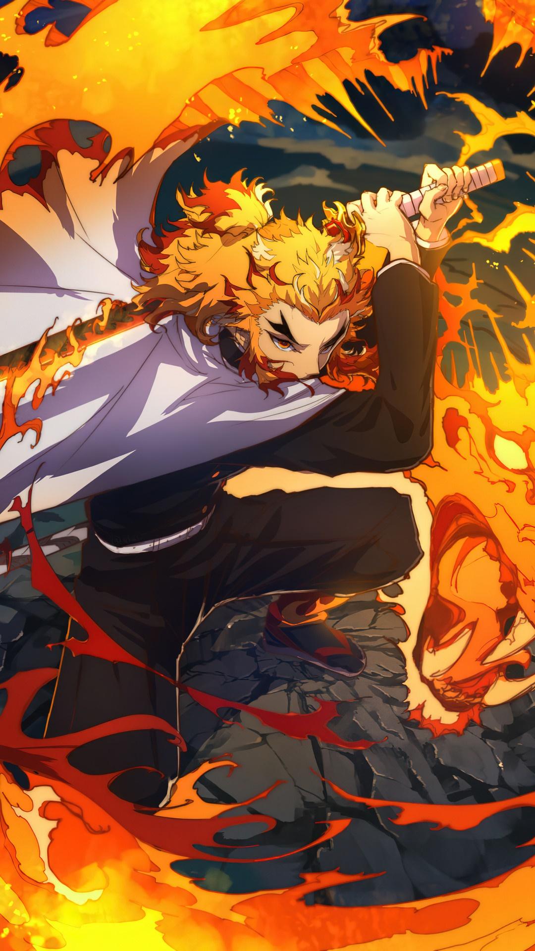 1080x1920 Kyojuro Rengoku, Hashira