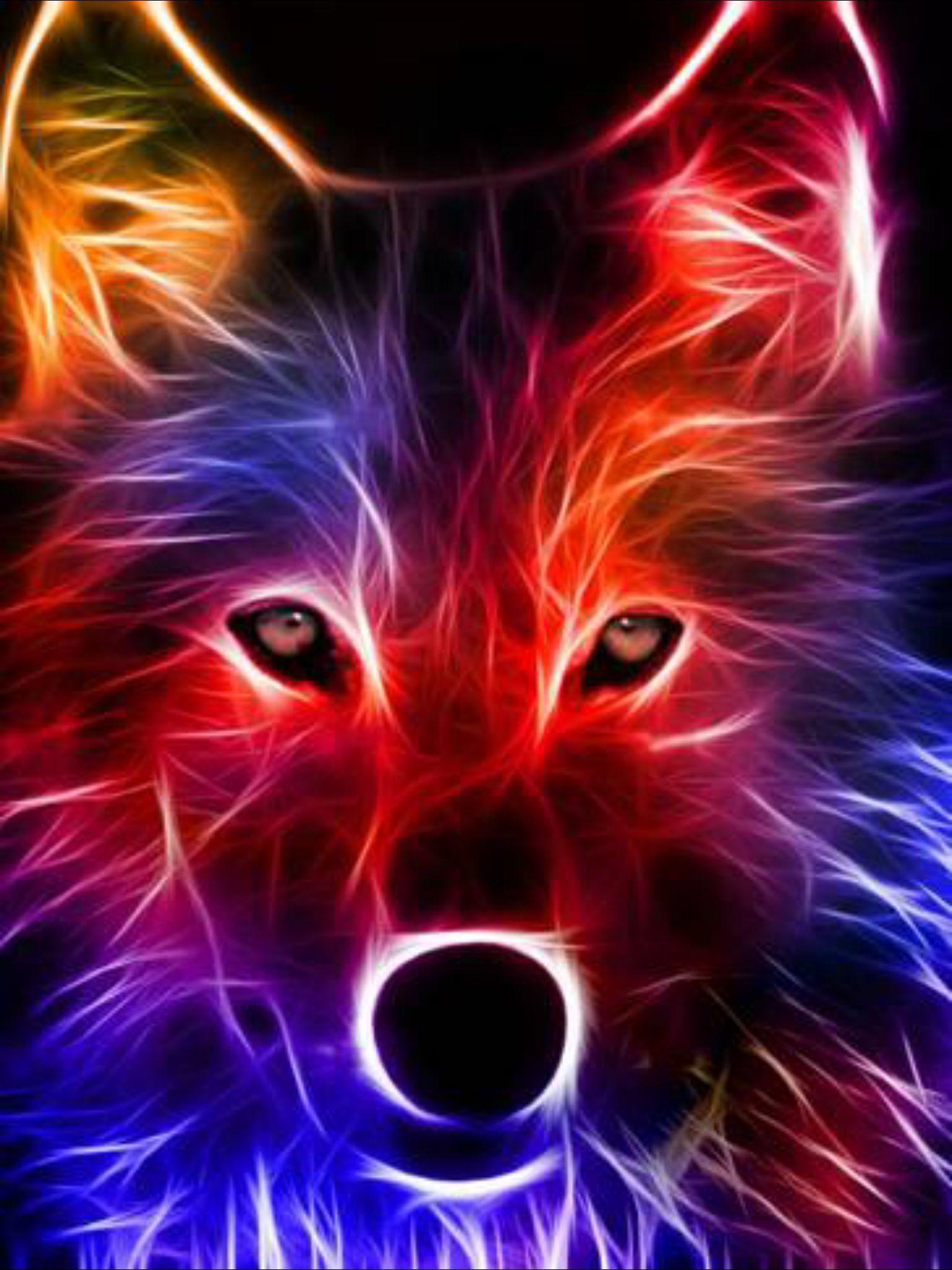 Galaxy Wolf Cool Background Images