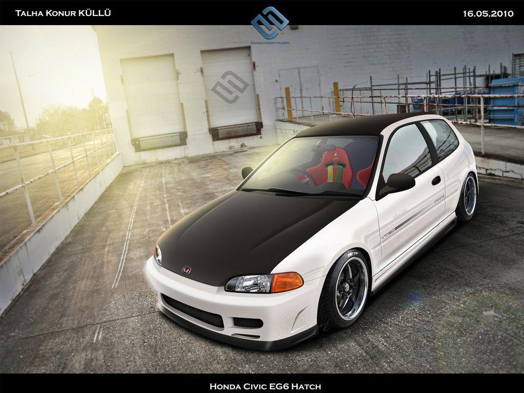 1024x768 Honda Civic EG Hatch Wallpaper