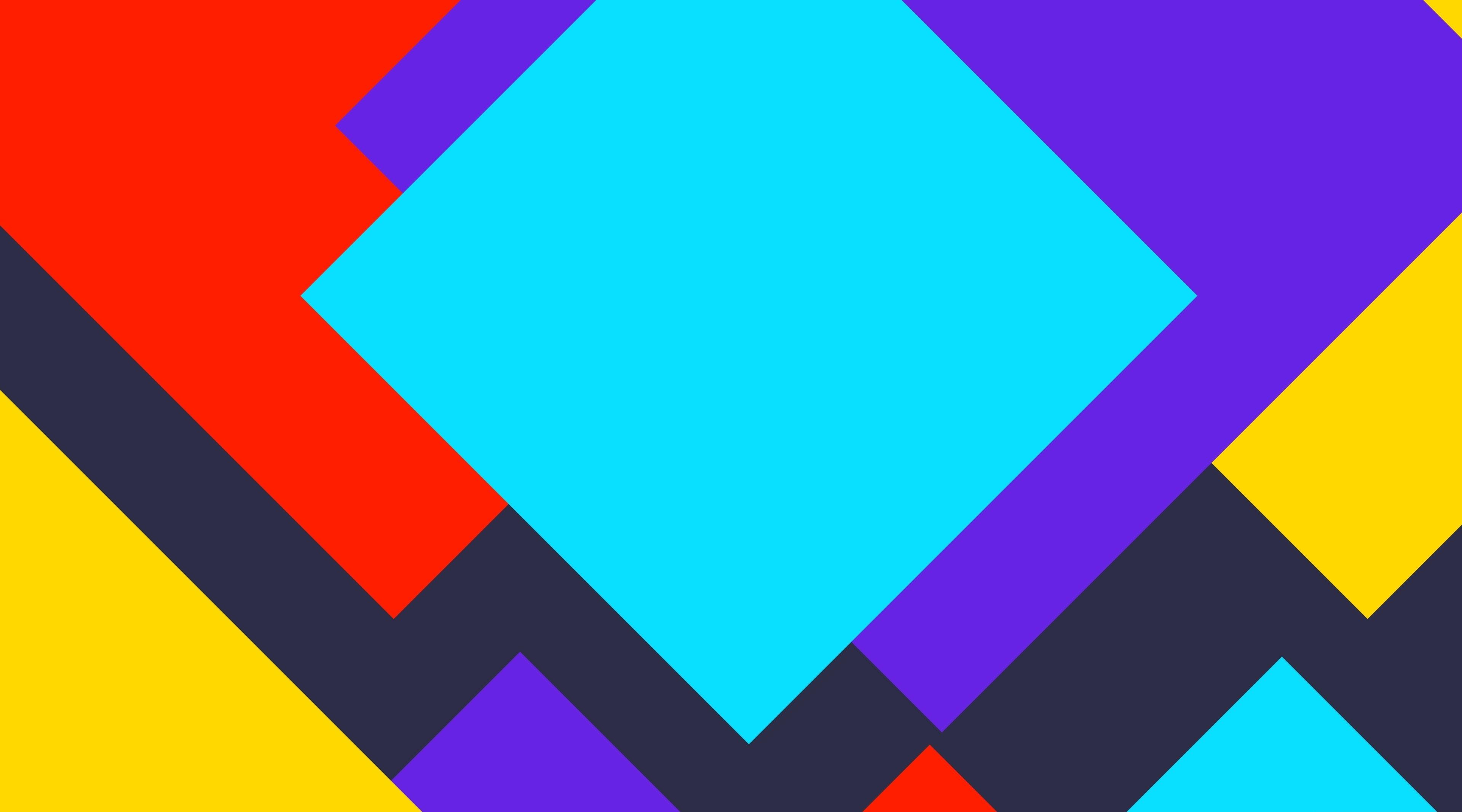 3840x2133 Wallpaper / Abstract, shape, layered, blue, background, neon colored, hd, multi colored, material, yellow, color gradient, wallpaper, design, 4K, art and craft, triangle shape free download