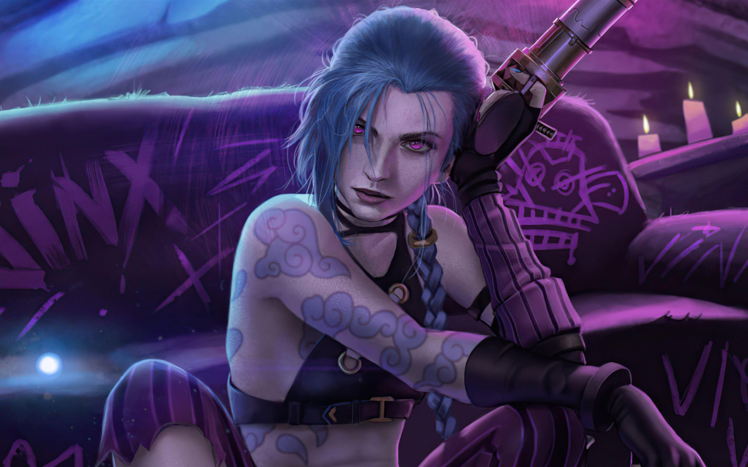 2560x1600 jinx arcane league of legends MacBook Air Wallpaper Download