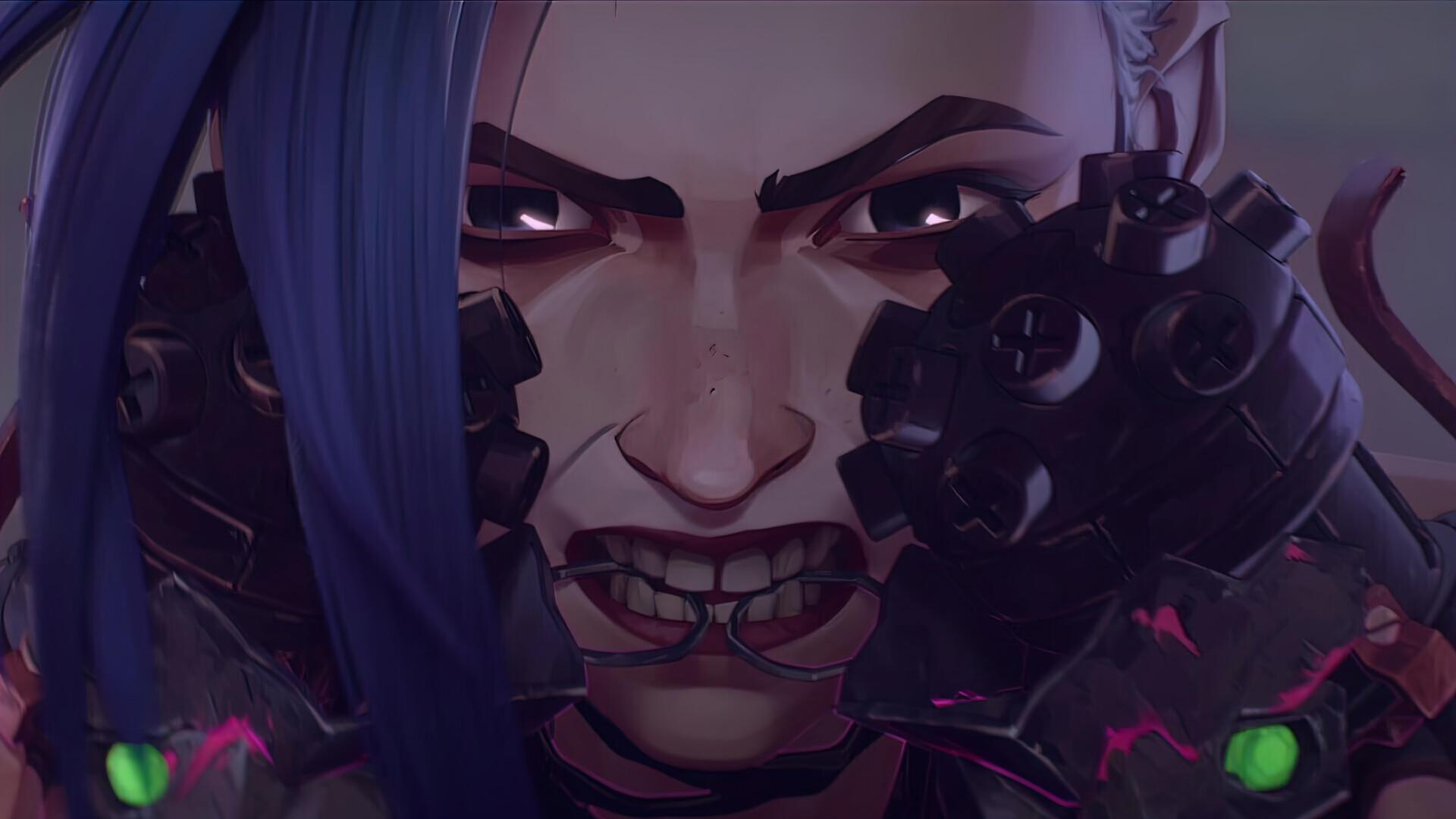 1920x1080 HD desktop wallpaper: Tv Show, Jinx (League Of Legends), Arcane download free picture