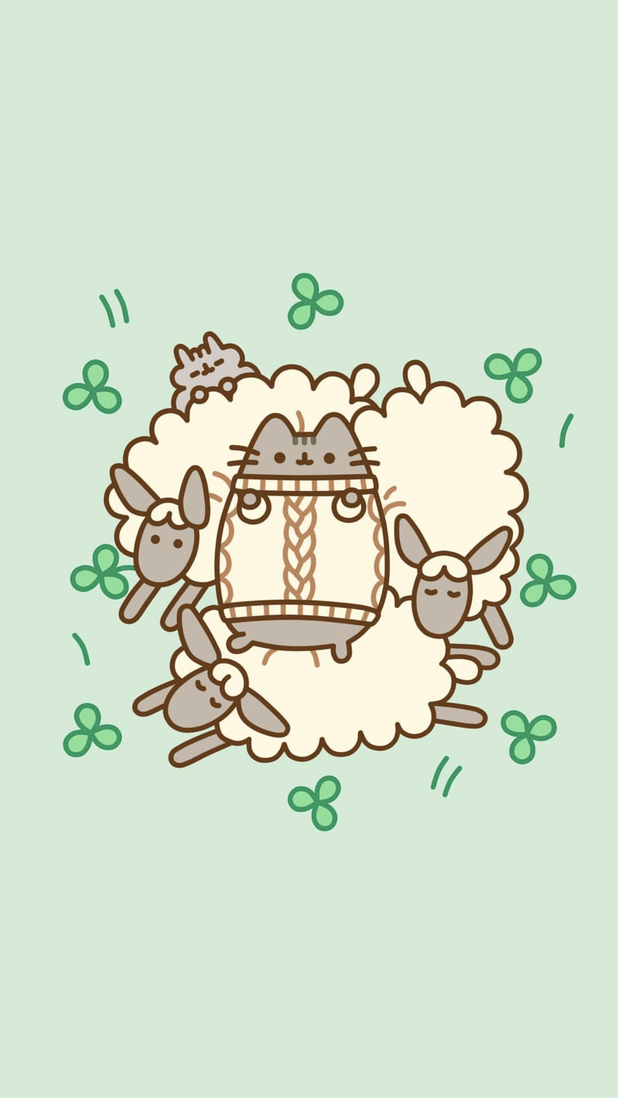 1242x2208 pusheen the cat iphone wallpaper. iPhone Wallpaper in 2019