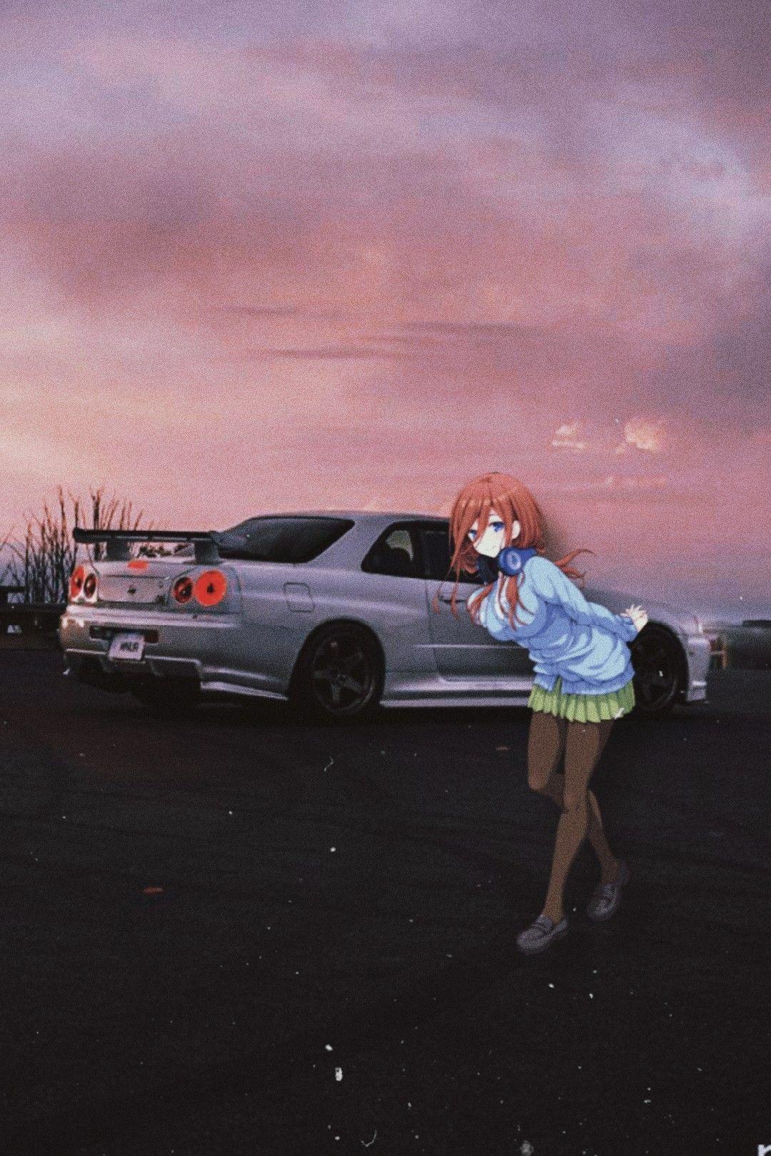 1080x1620 Anime JDM Cars Wallpaper
