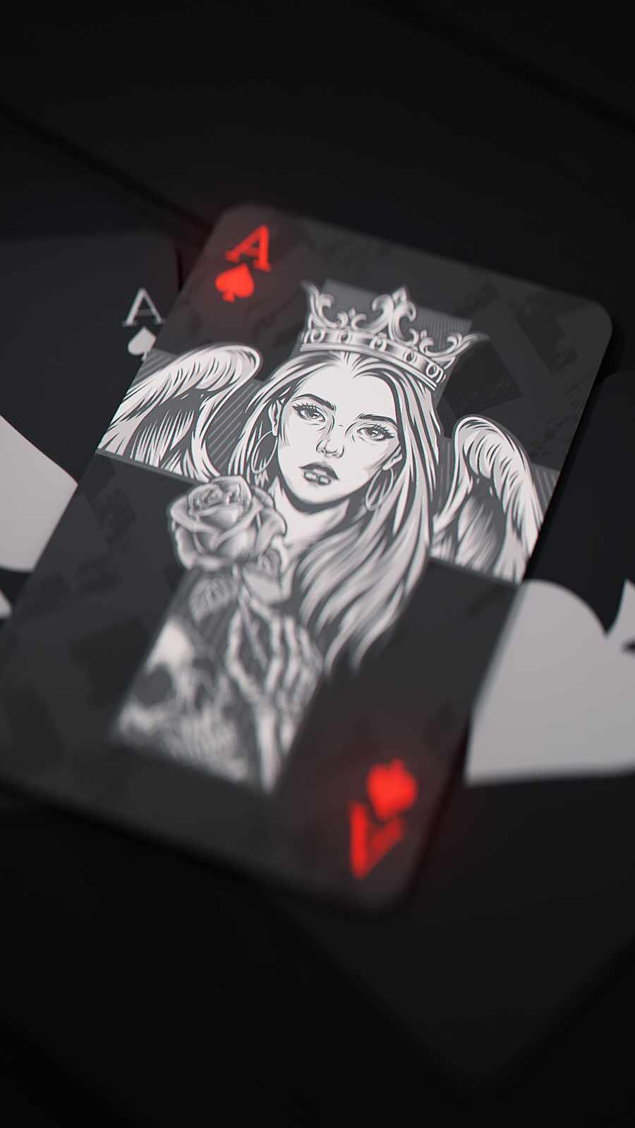 900x1600 Poker Queen IPhone Wallpaper Wallpaper : iPhone Wallpaper