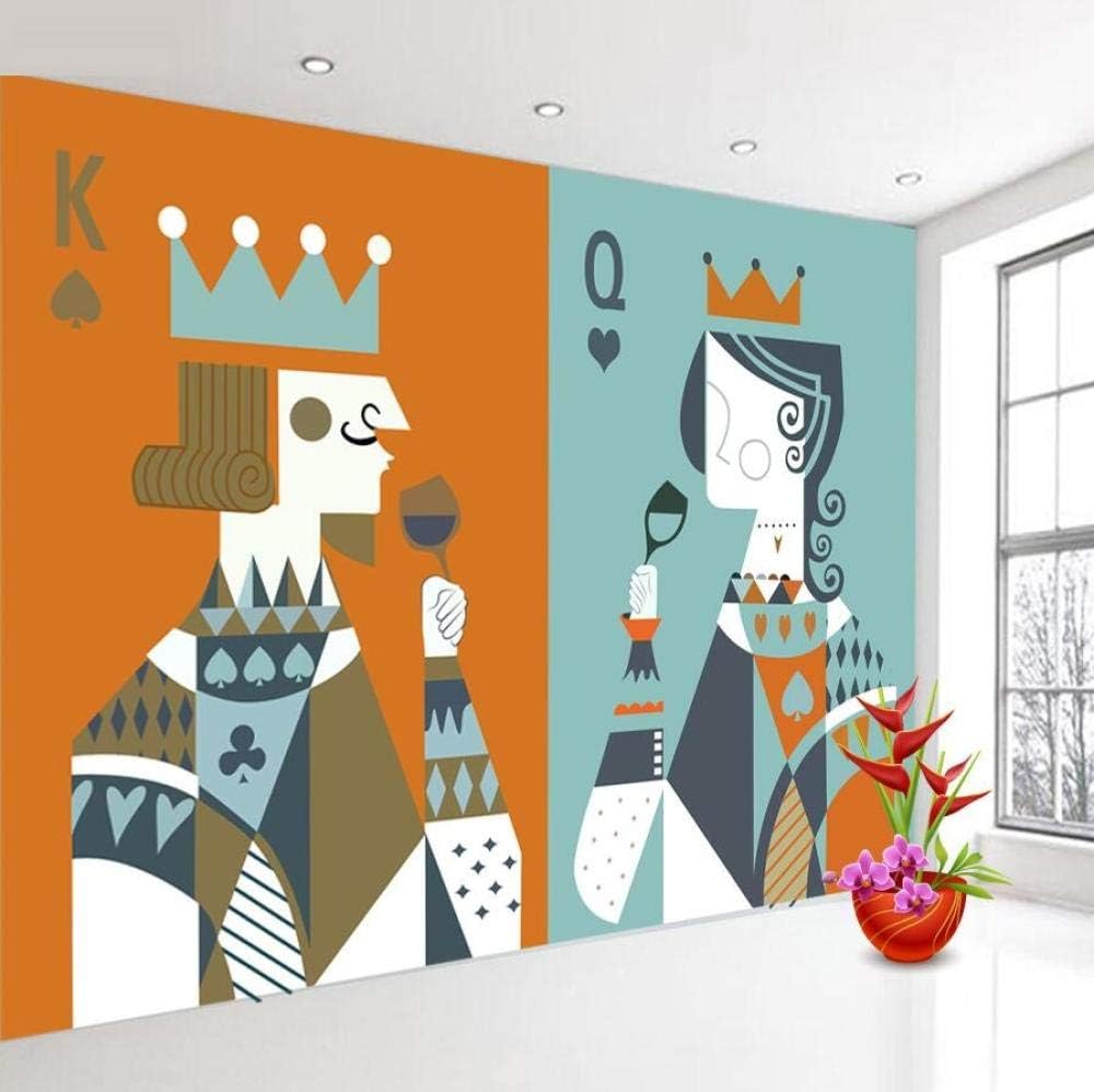 1000x998 Large Poker King Queen Child Wall Paper 3D Wallpaper for Kids Boys Girls 3D Living Room Walls Background Wallpaper 3D Wallpaper * 245cm : Amazon.co.uk: DIY & Tools
