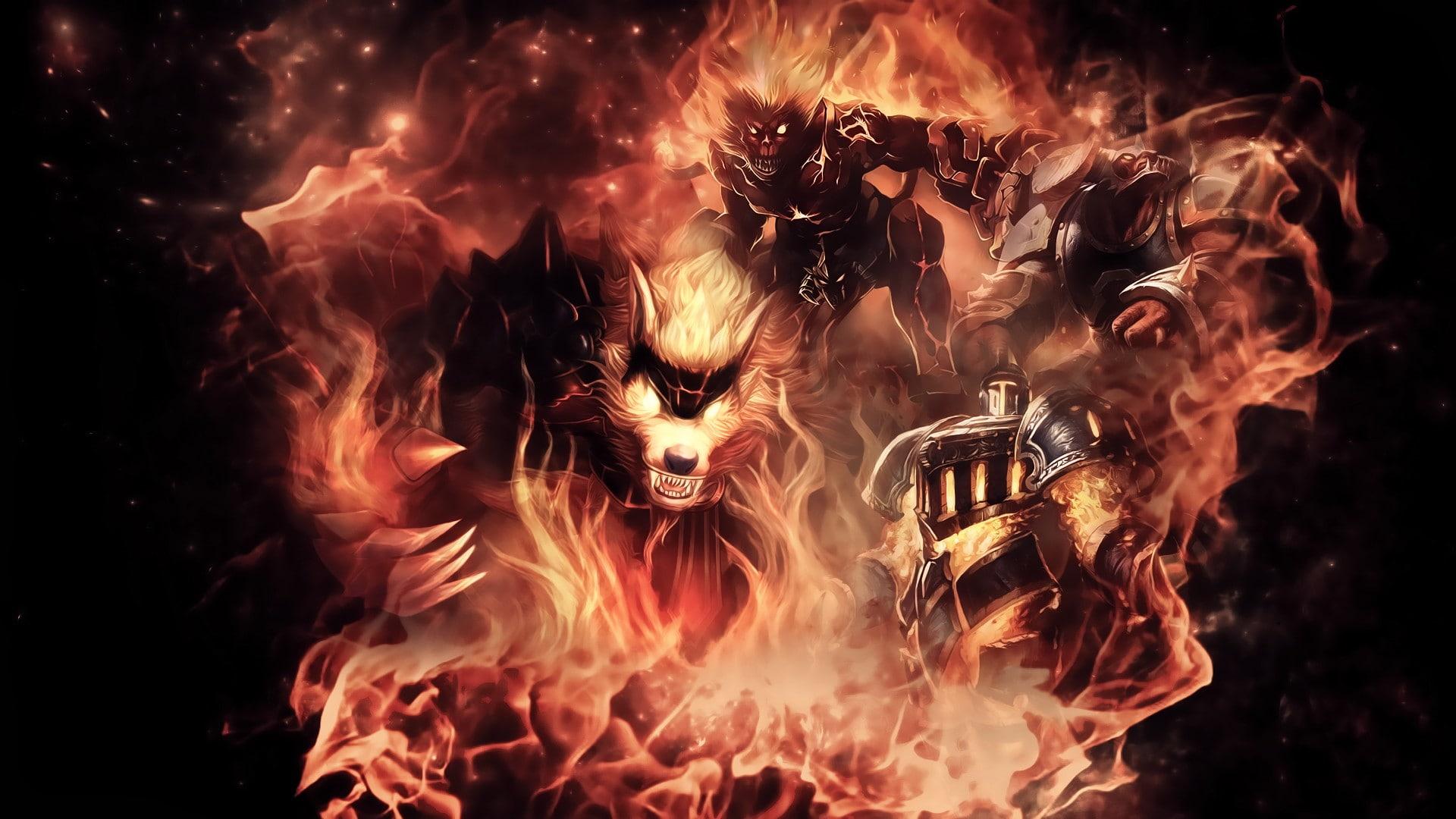 1920x1080 Wallpaper / infernal, legends, xerath, alistar, league, 1080P, wukong, warwick free download