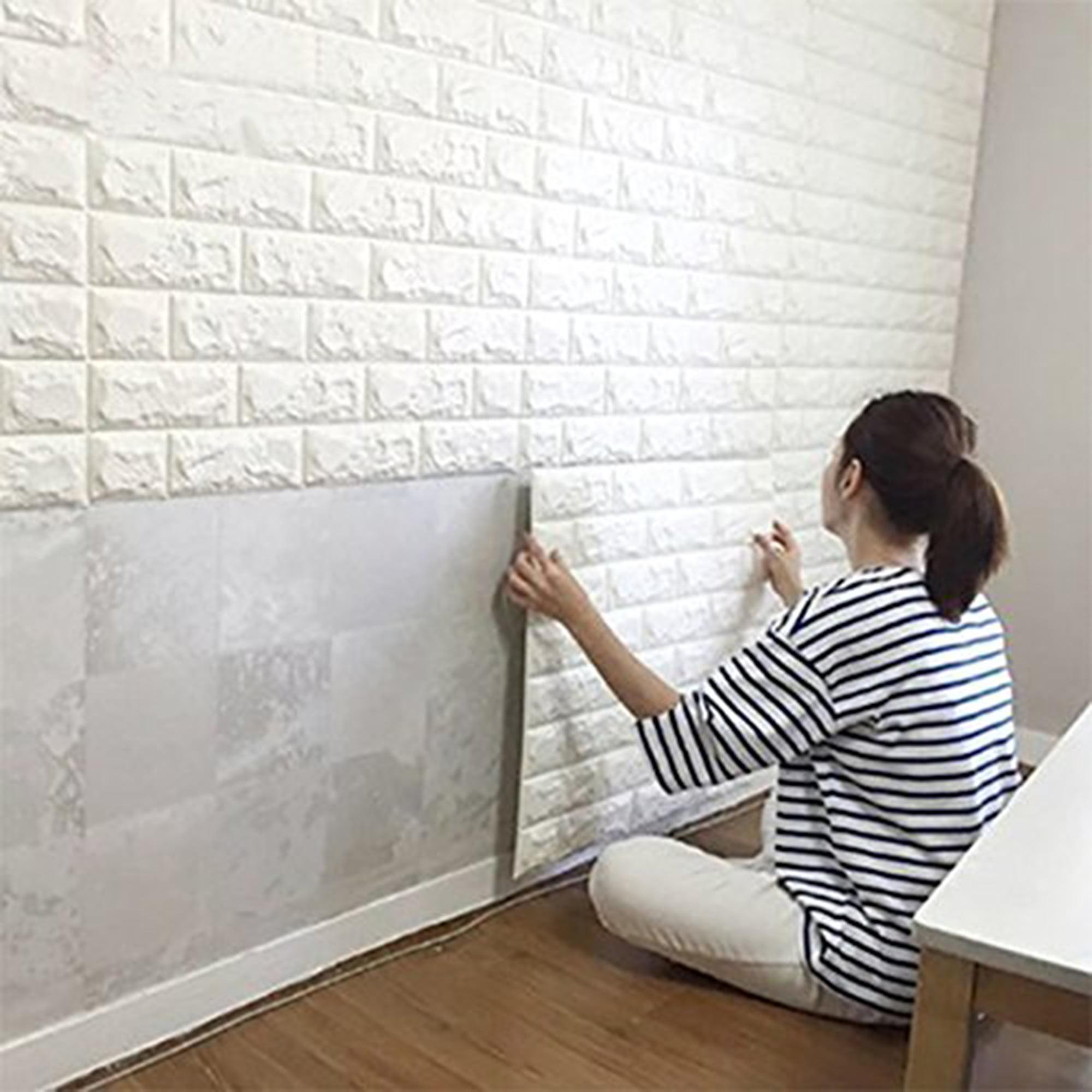 2000x2000 3D Brick Wall Panels Self Adhesive Wallpaper for Bedroom Living Room Kitchen TV Wall and Home Decoration