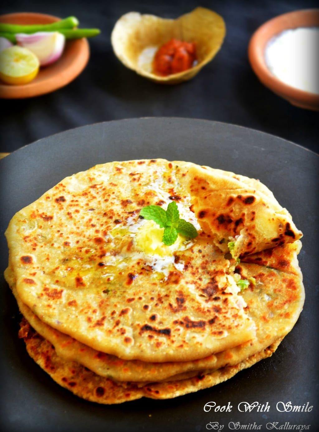 1024x1383 ALOO PARATHA RECIPE / PUNJABI ALOO PARATHA. Cook With Smile. Paratha recipes, Recipes, Paratha