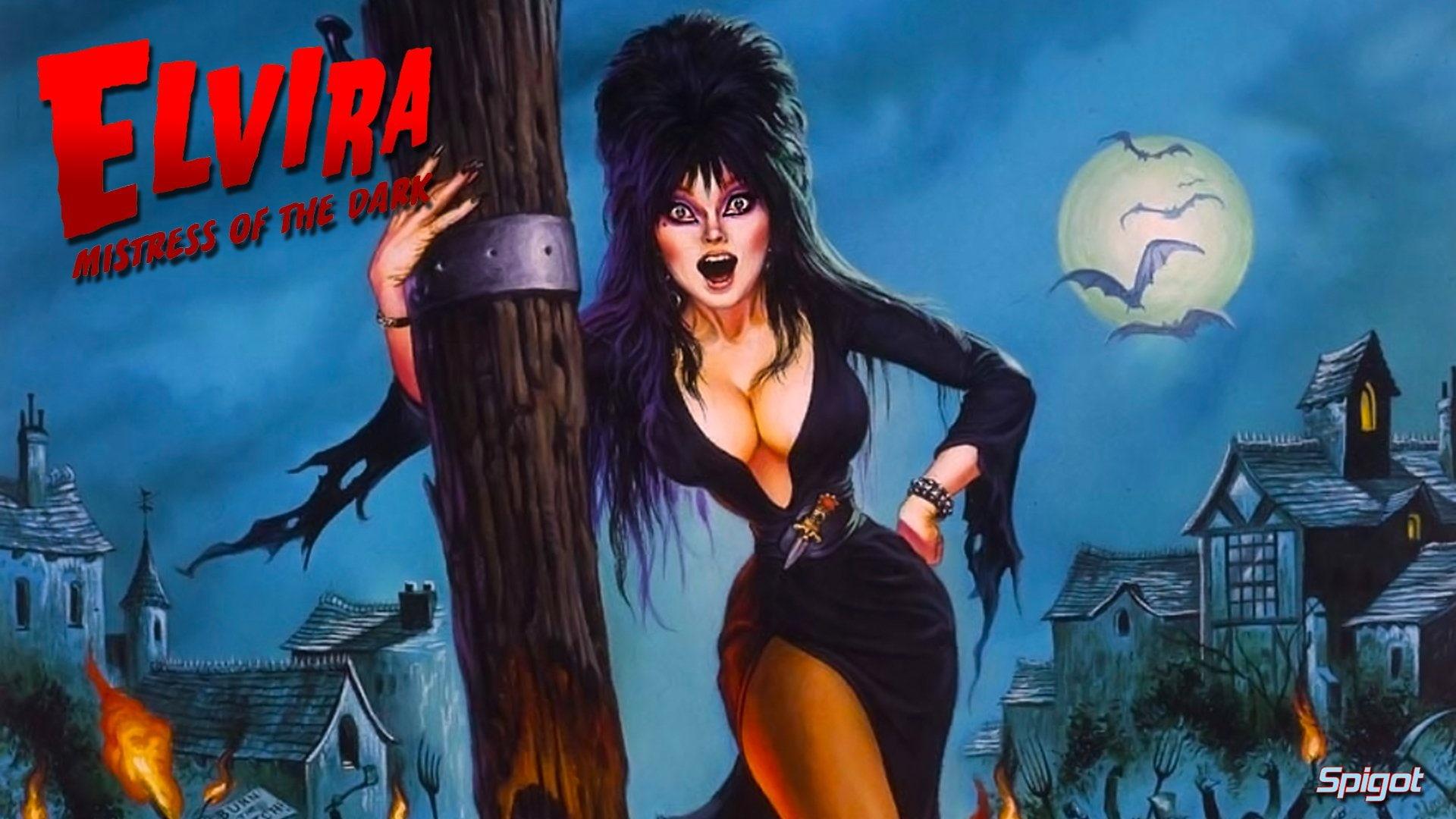 1920x1080 Wallpaper / beauty, front view, mouth open, text, Evil, night, nightlife, scary, elvira, horror, women, fashion, one person, hair, sign, communication, 1080P, Dark free download