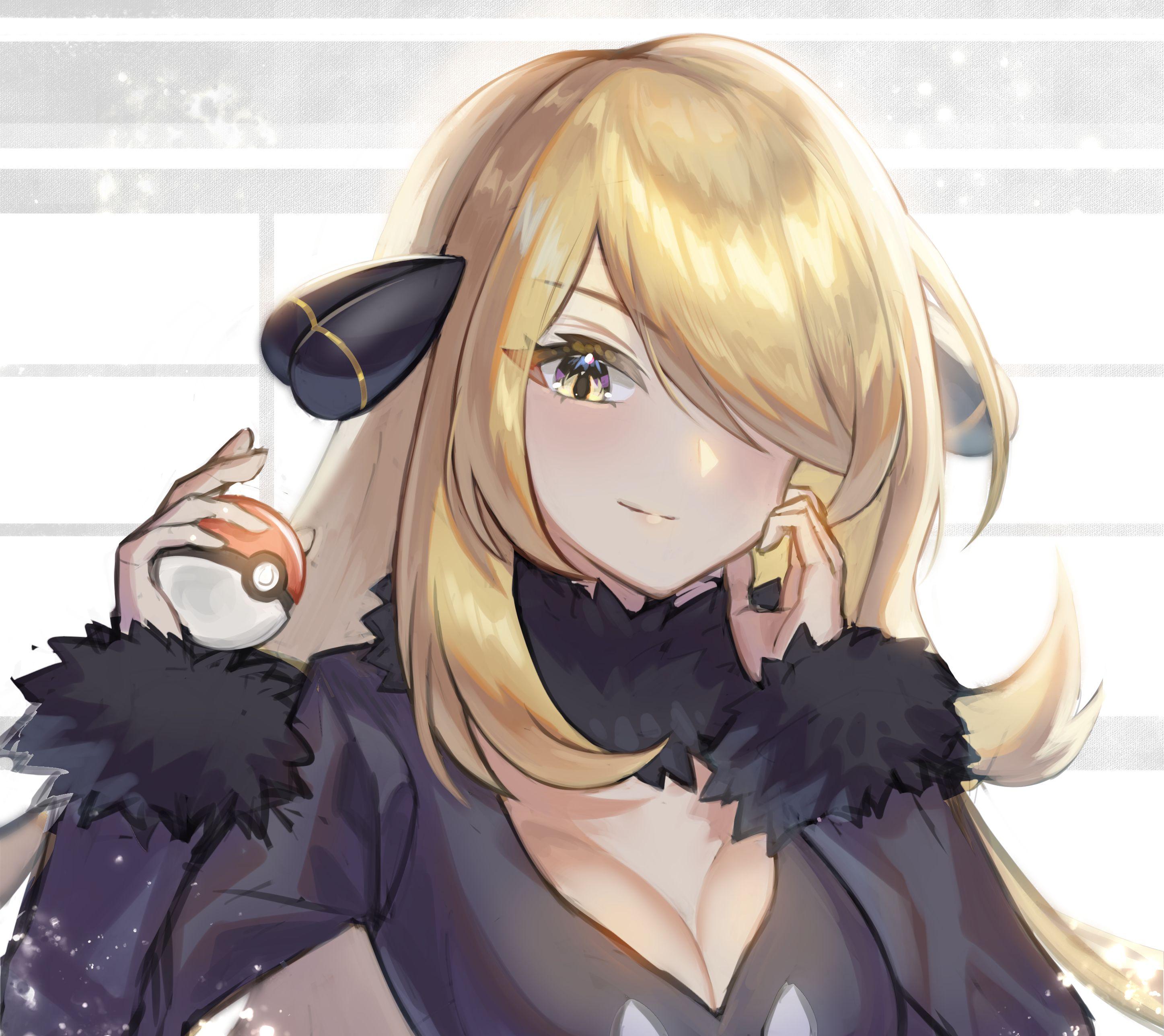 2894x2576 Download Cynthia (Pokémon) wallpaper for mobile phone, free Cynthia (Pokémon) HD picture