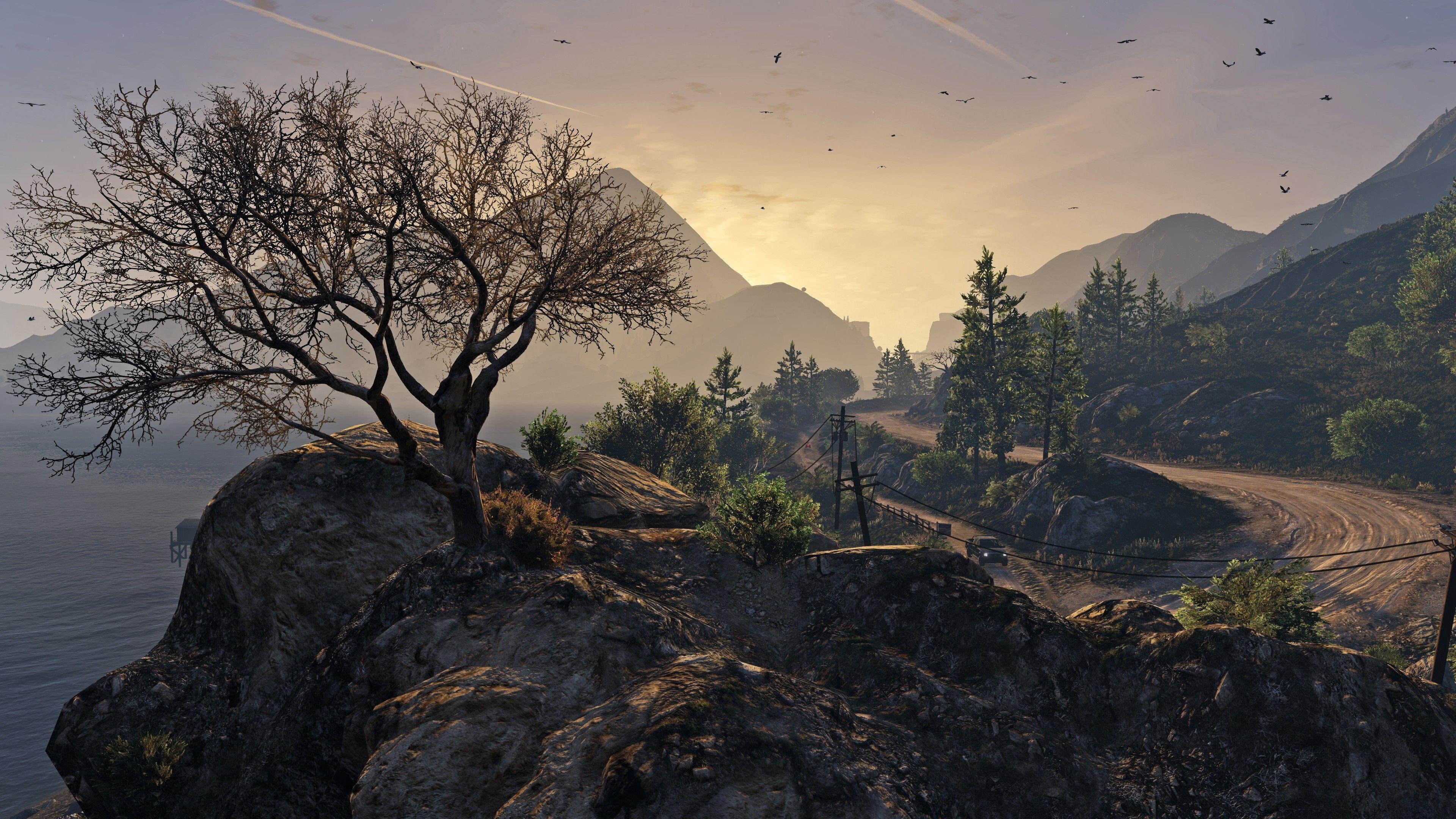 3840x2160 Wallpaper GTA GTA V, Grand Theft Auto, game, country, screenshot, gameplay, review, PS Xbox One, PC, Games