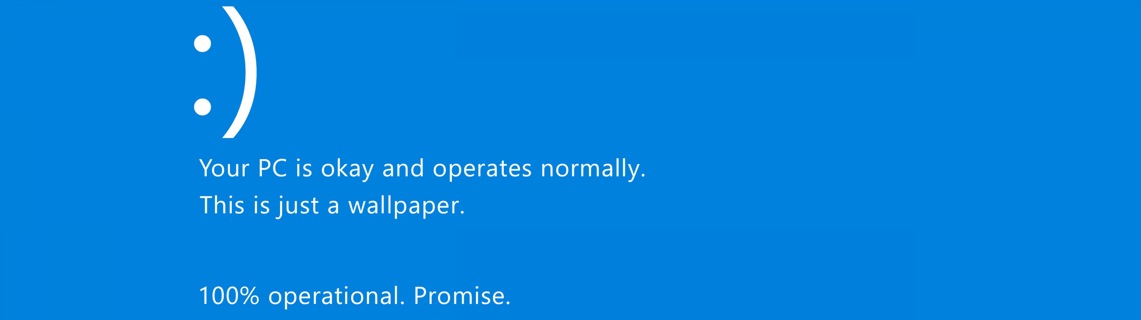 3840x1080 Blue screen of Death Wallpaper 4K, BSoD, Blue screen error