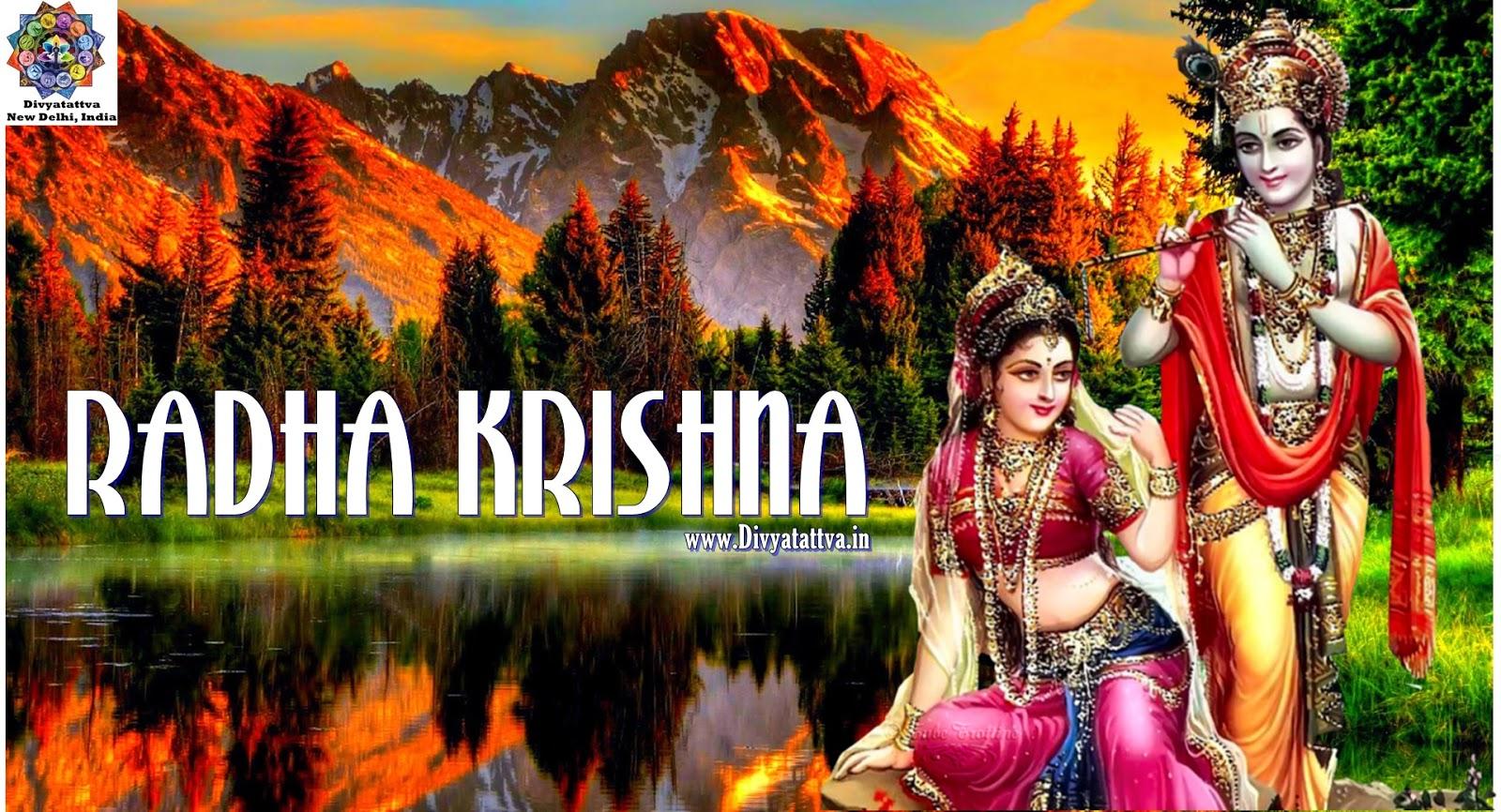 1600x866 Radha Krishna 4K HD Wallpaper Hindu God Image Free Download
