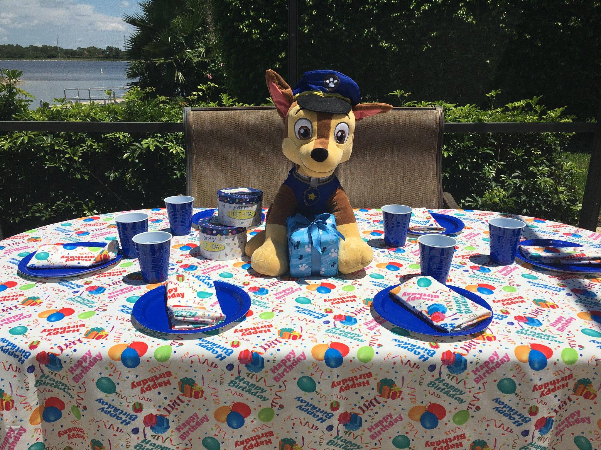 2048x1536 Happy Birthday White Tablecloth