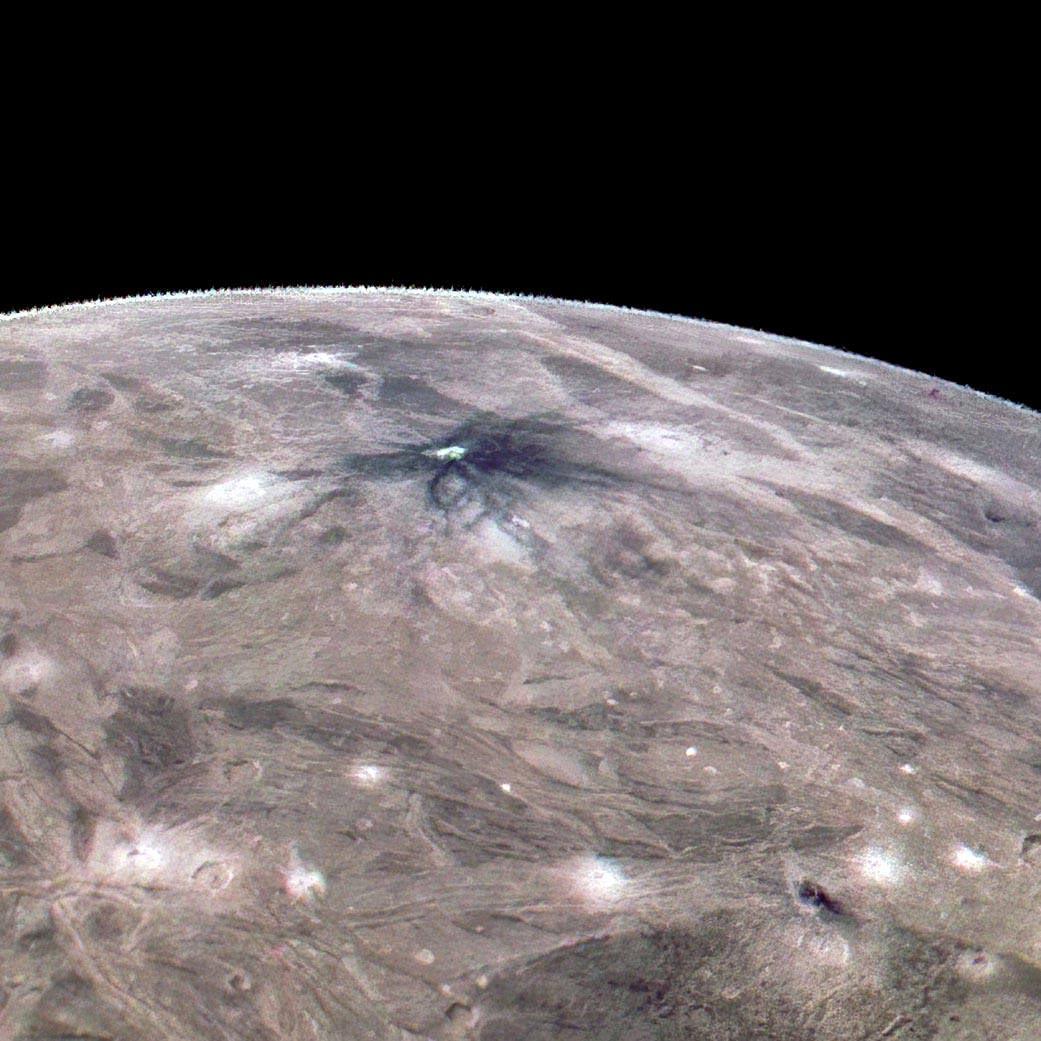 1041x1041 NASA's Juno Spacecraft Captures Stunning View of Jupiter's Moons Io and Europa