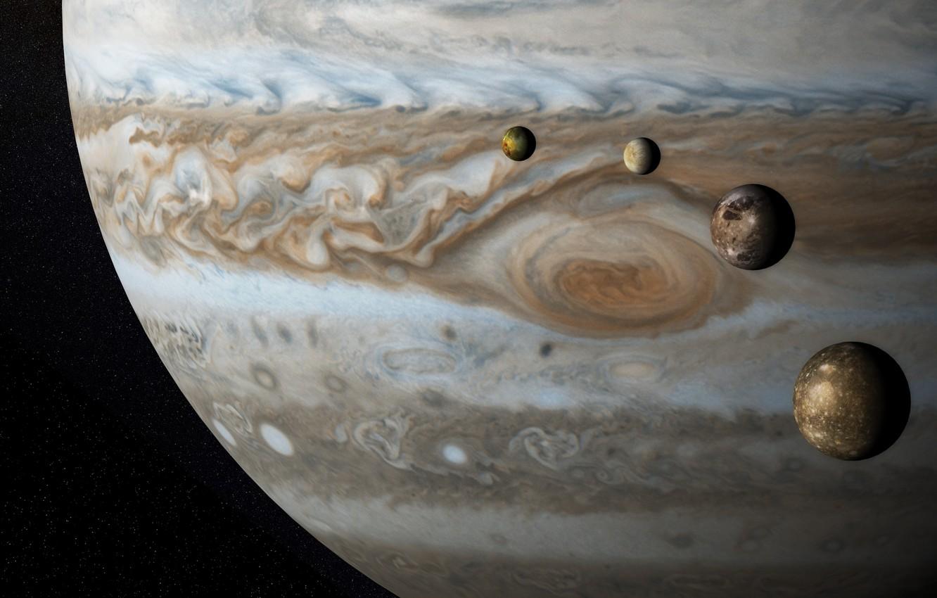 1332x850 Ganymede Wallpaper