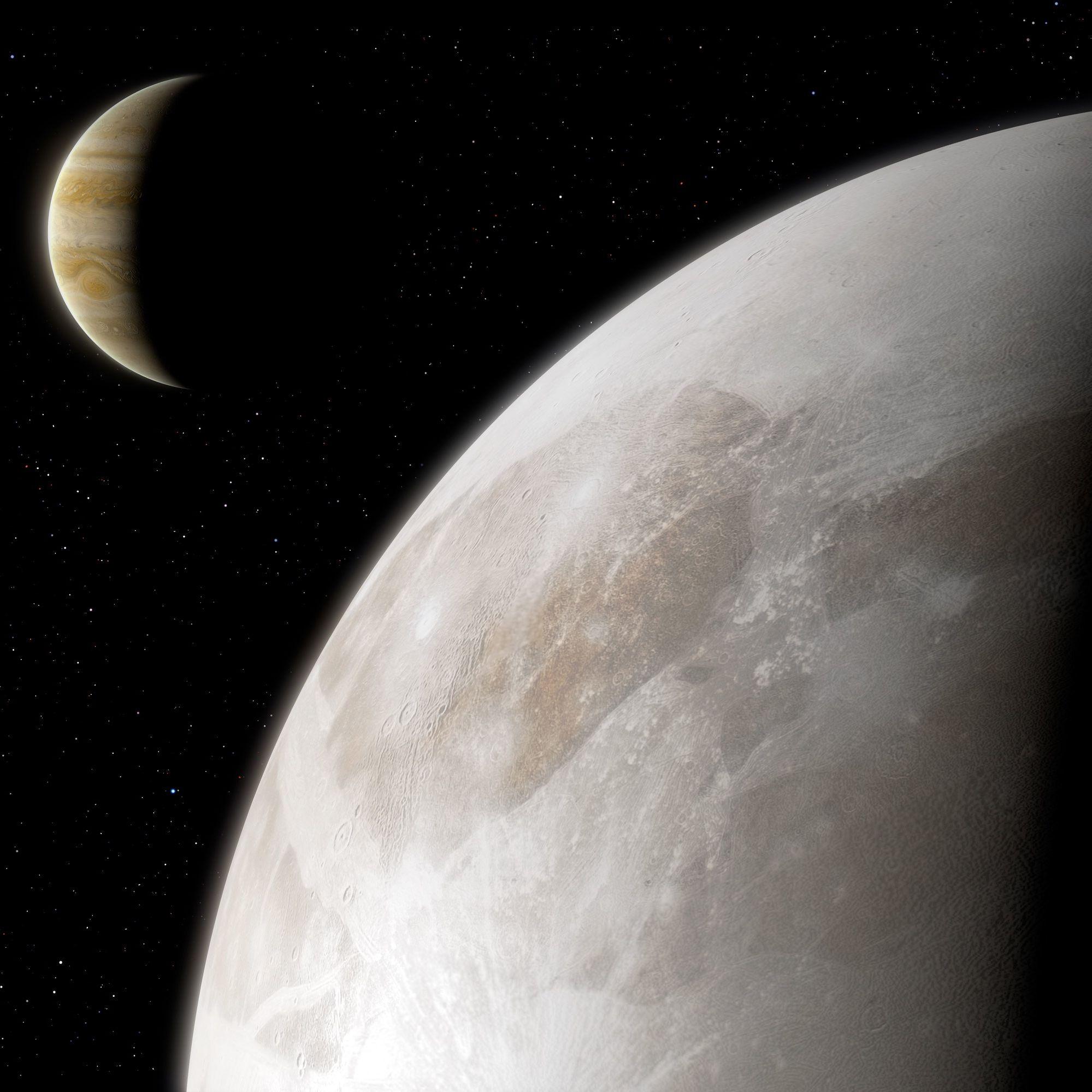1999x1999 Hubble finds water vapor around Jupiter's moon Ganymede