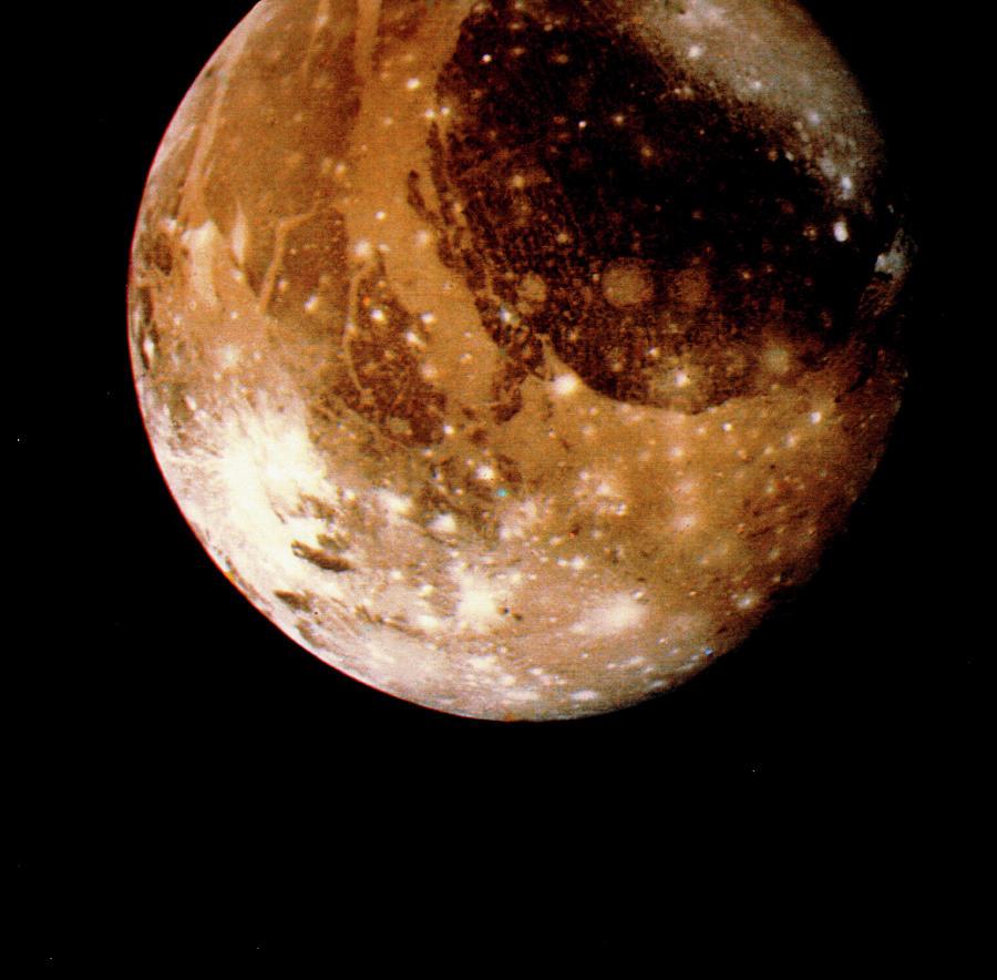 900x884 Voyager 2 Photo Of Ganymede Photograph By Nasa Science Photo Library