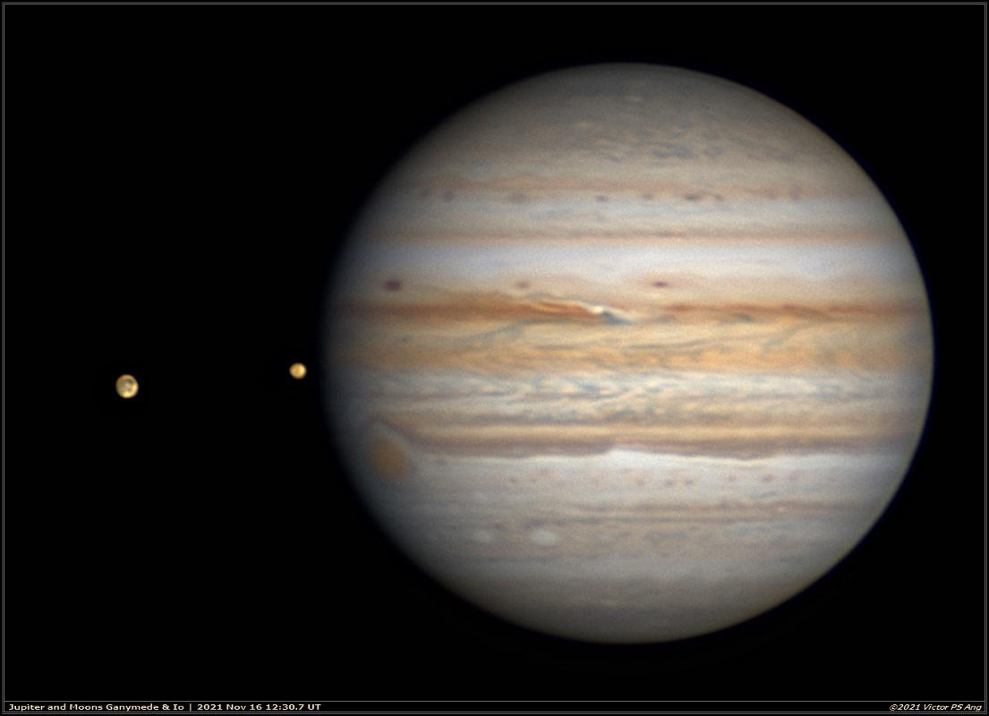 1105x800 Jupiter, Ganymede and Io (November 16) & Minor Planetary Imaging