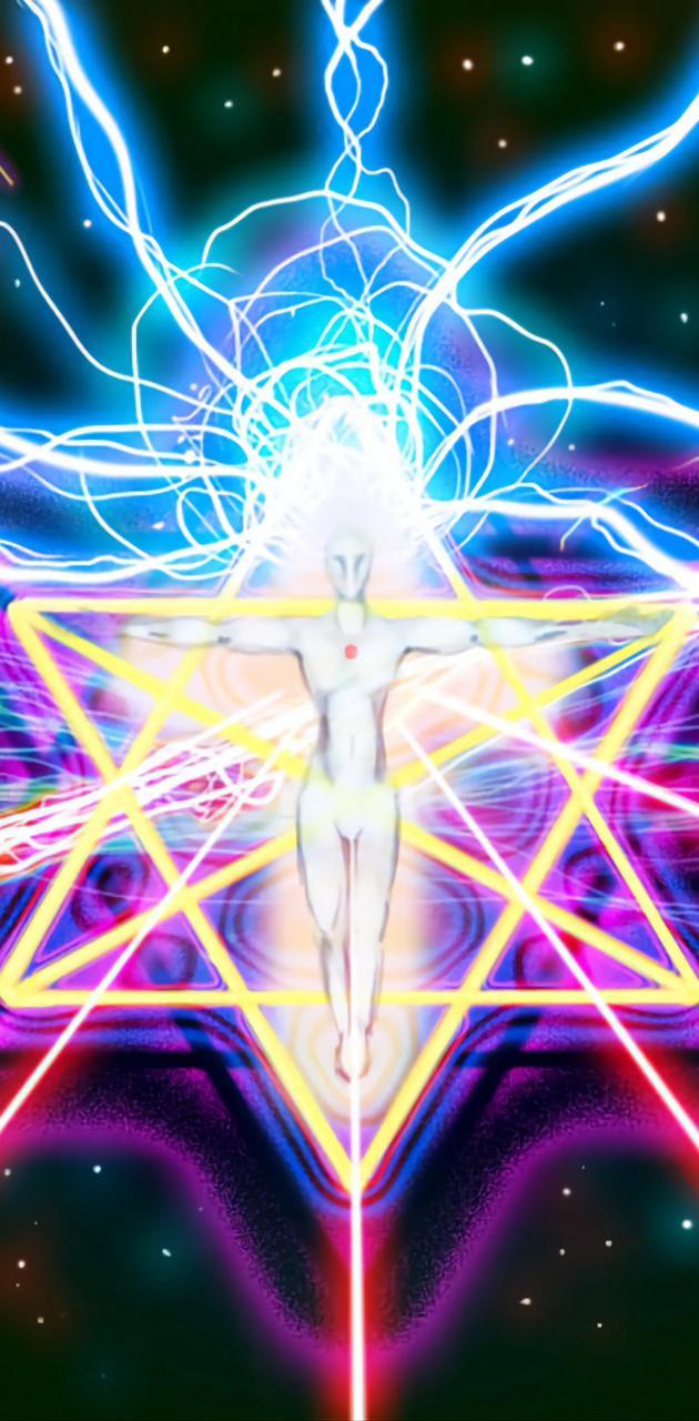 630x1280 Merkaba Light Vessel wallpaper
