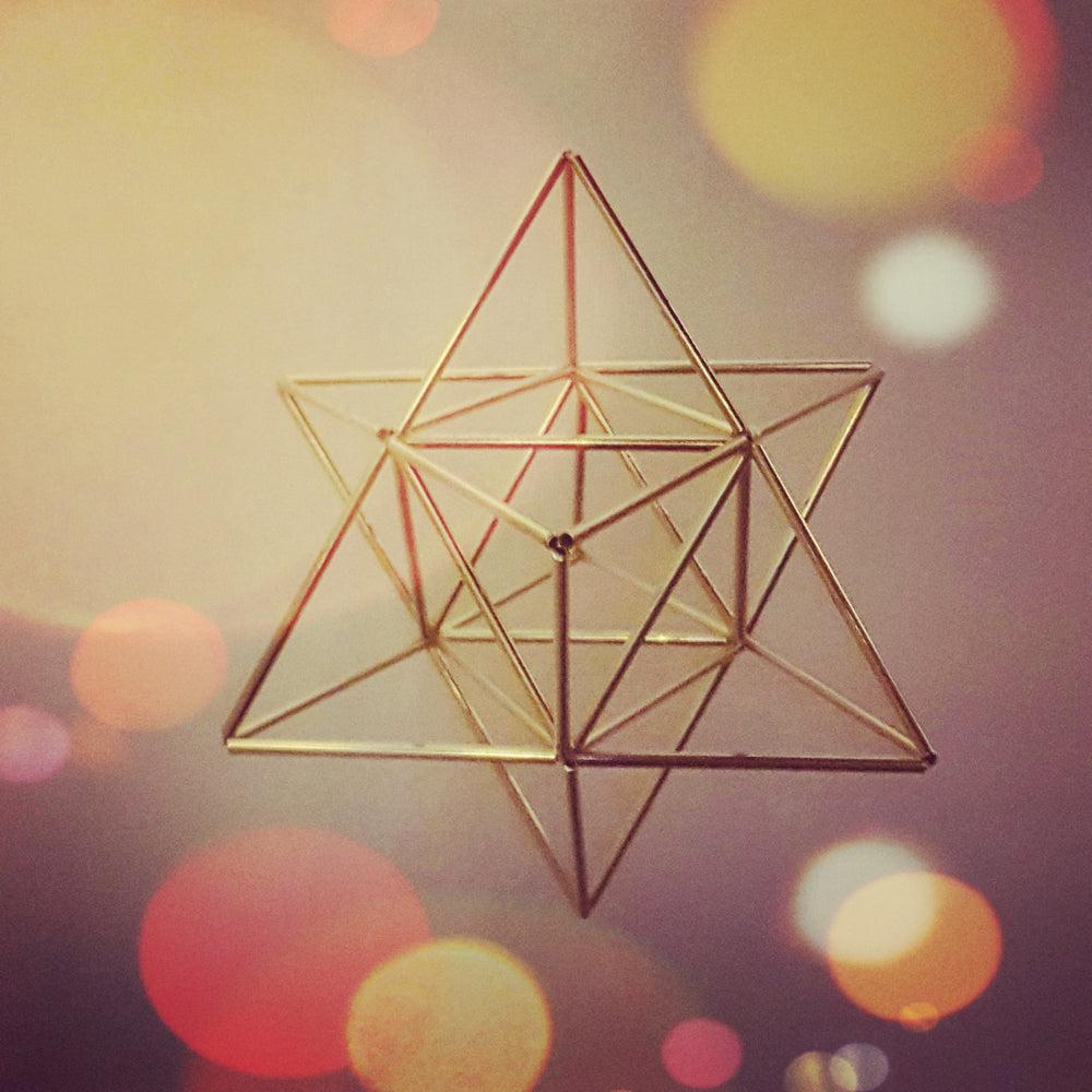 1000x1000 Small EGG OF LIFE Merkaba Tetrahedron Star Of David 3 D Himmeli Hanging Brass Home Decor Creations France