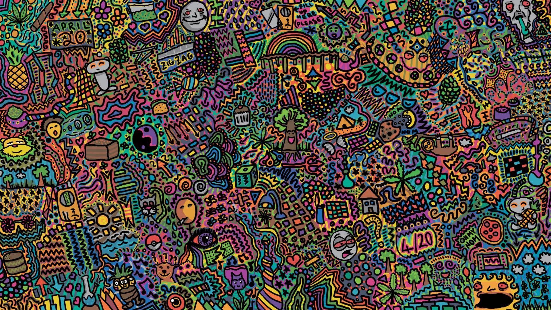 1920x1080 Psychedelic Computer Background