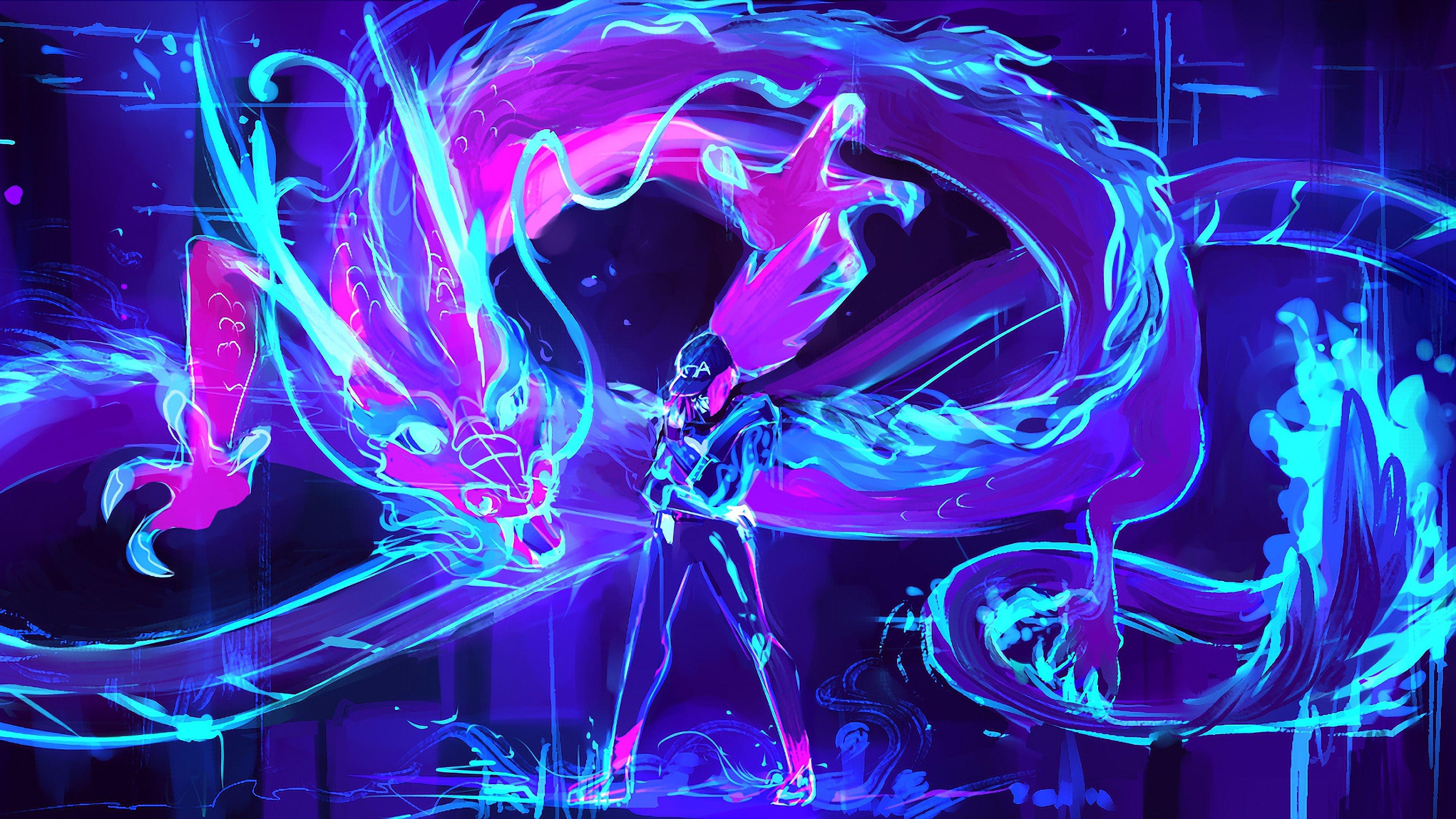 3840x2160 KDA Akali 4K Wallpaper